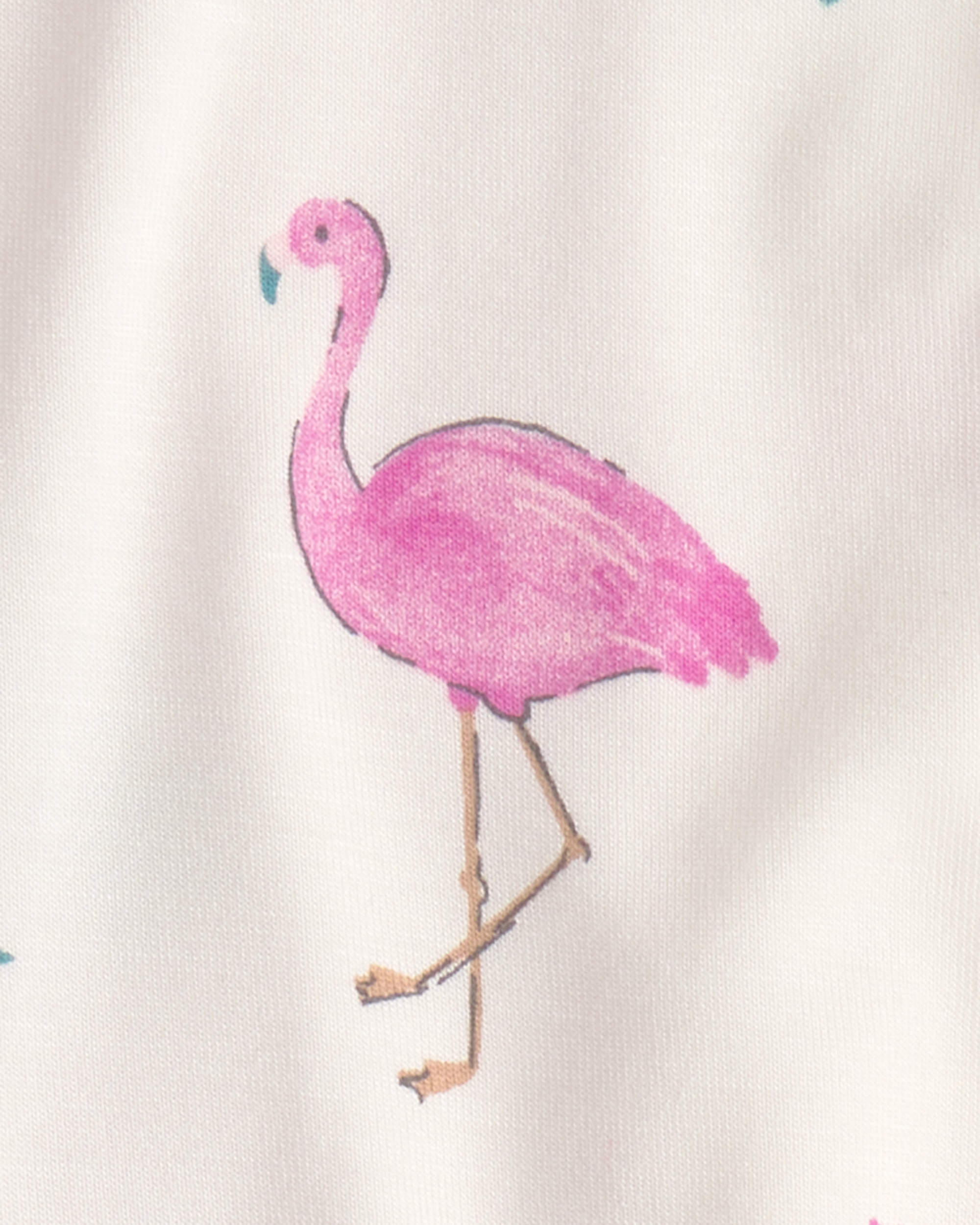 Baby Girl 2-Pack Flamingo PurelySoft Pull-On Pants - Pink/Ivory