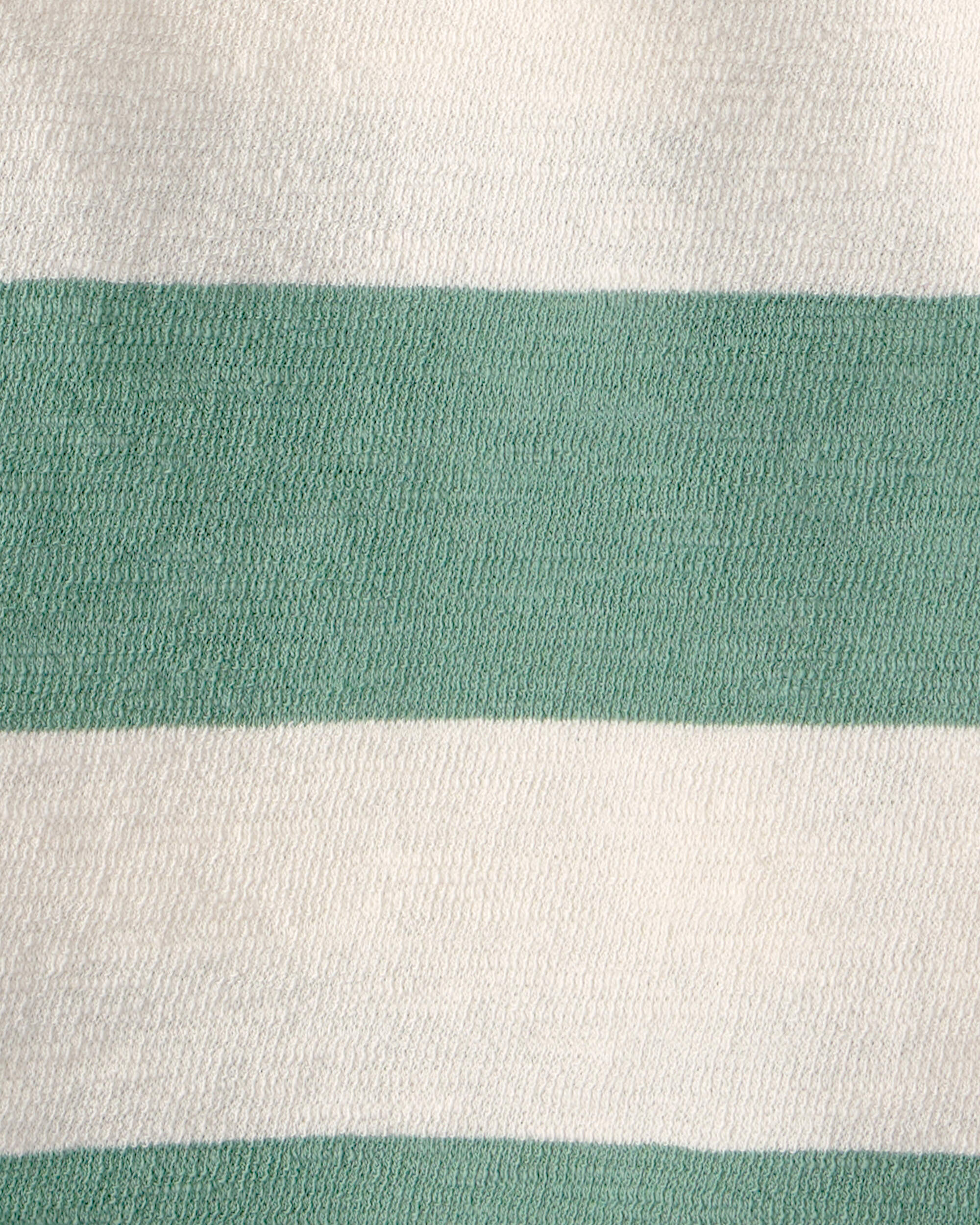 Toddler Boy Striped Collared Shirt Made with Organic Cotton