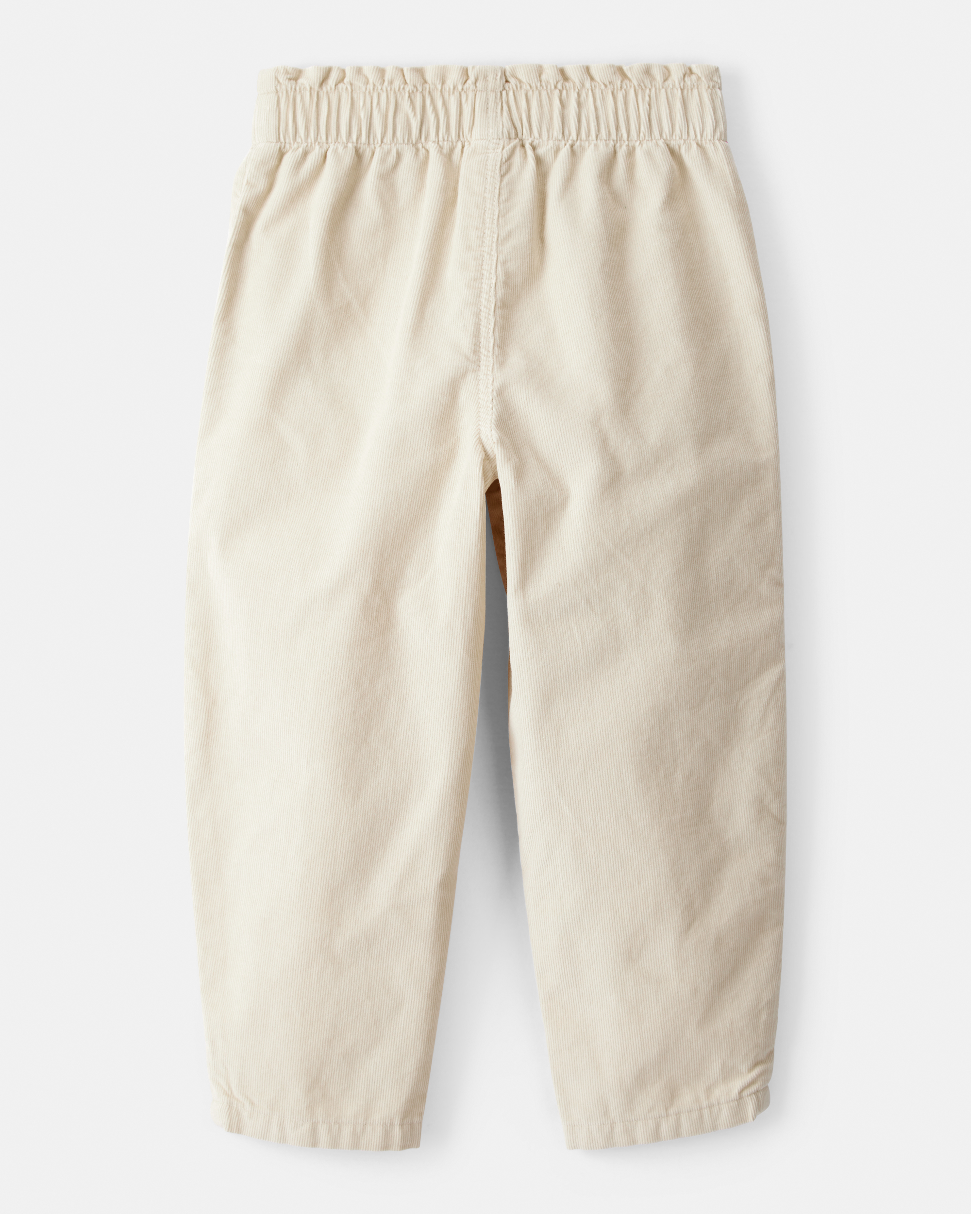 Toddler Girl Heart Pocket Barrel Pants - Tan