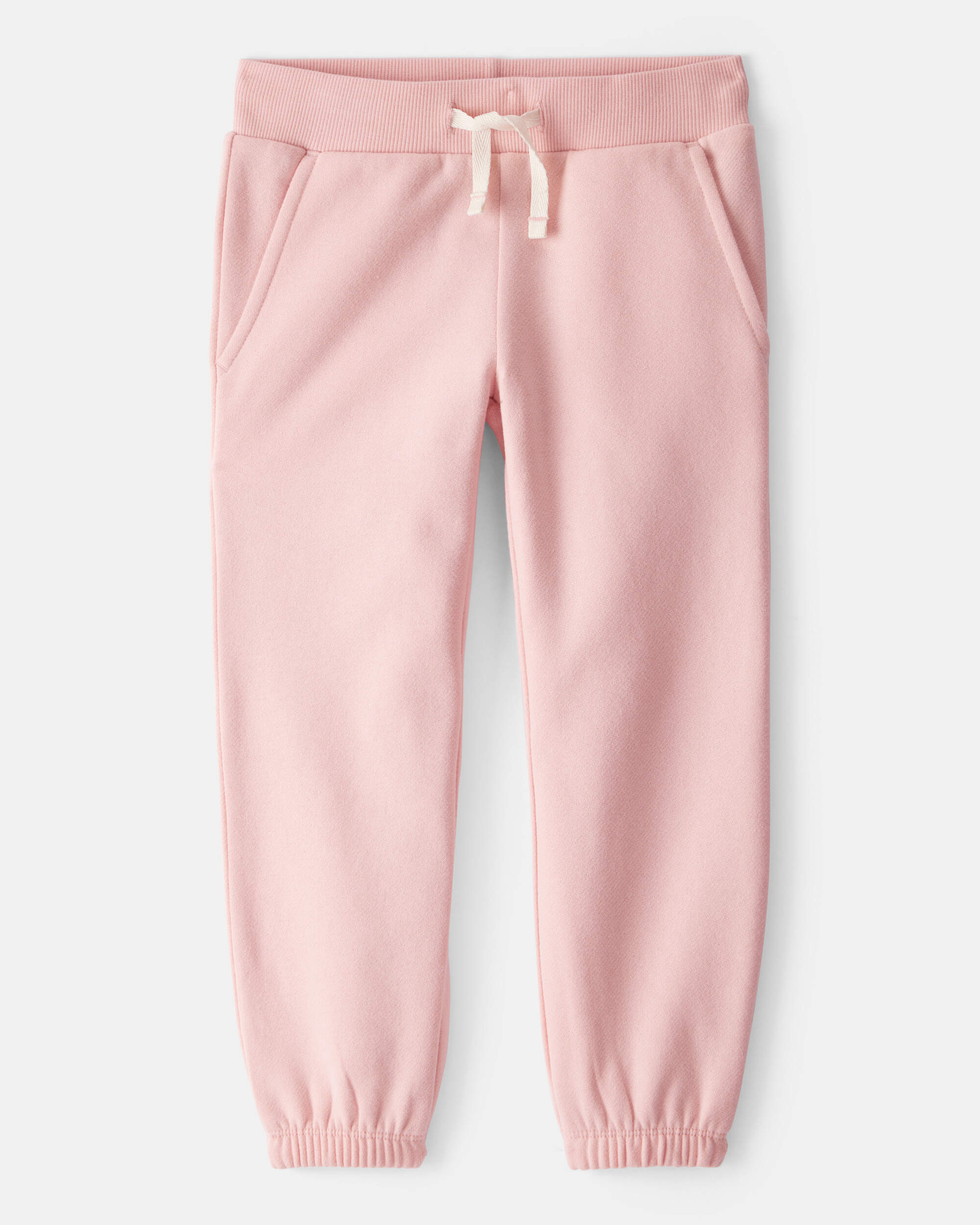 Toddler Girl Cotton Joggers - Pink