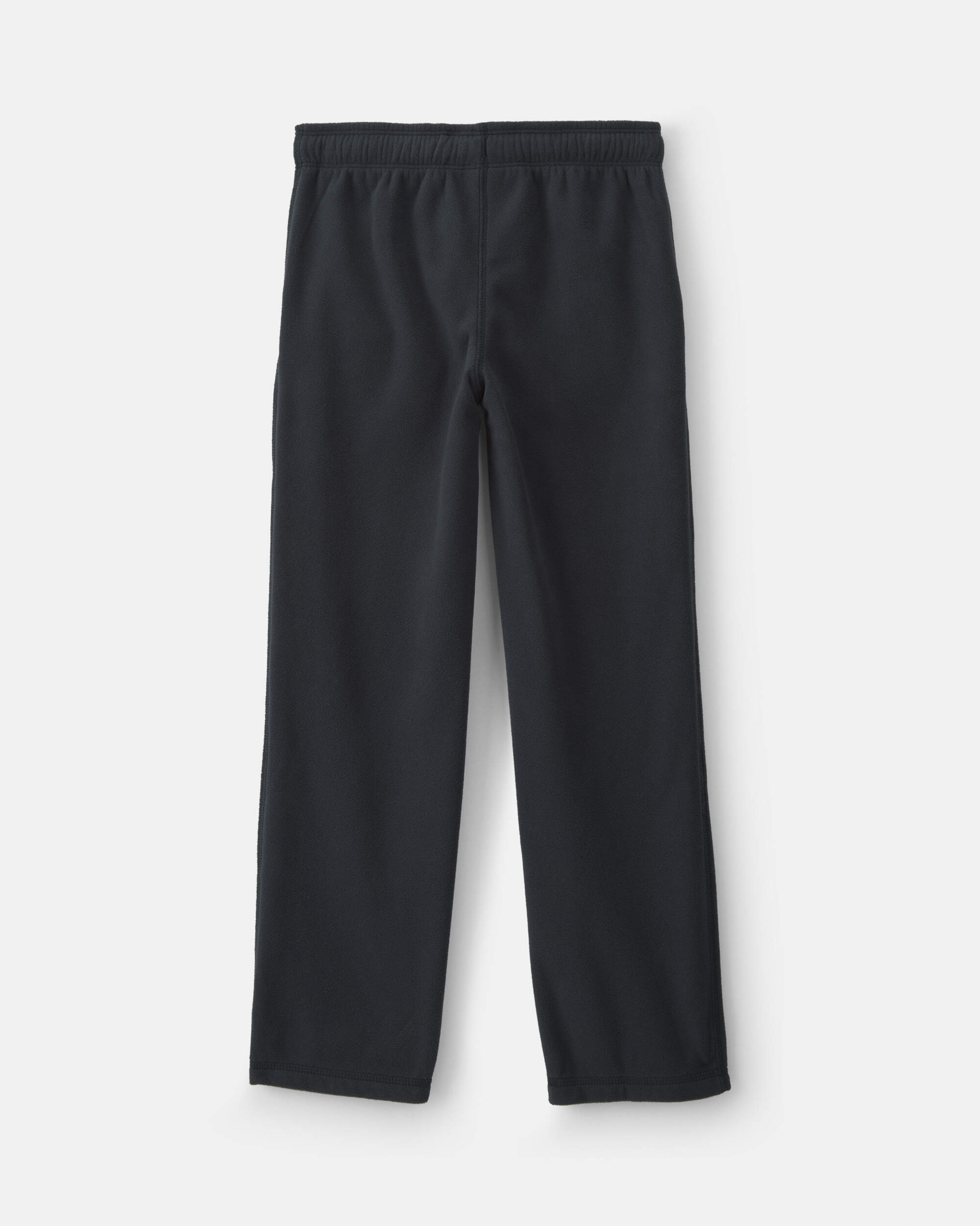 Boys Fleece Wide-Leg Pants - Black