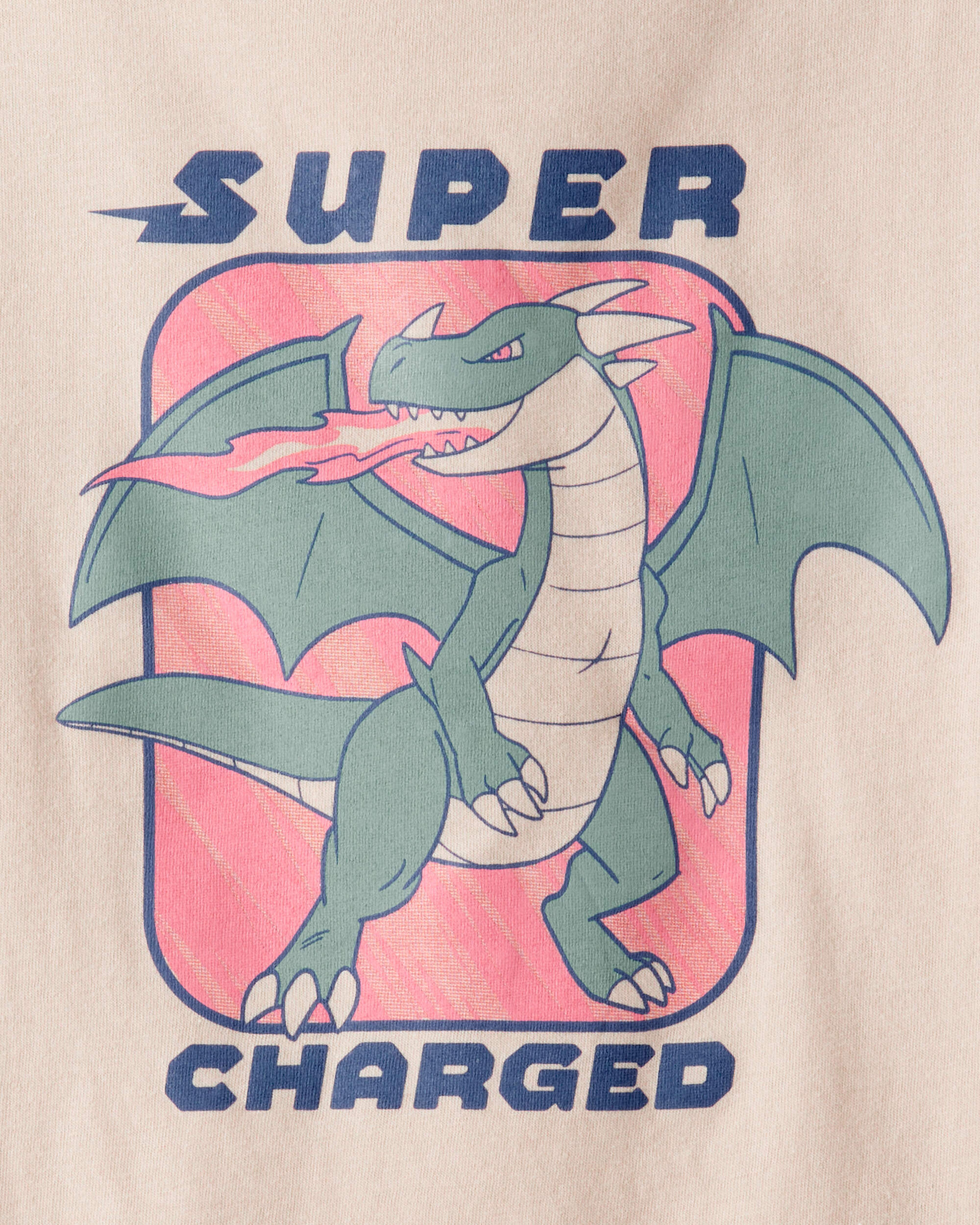 Boys Super Charged Long-Sleeve Graphic Tee - Tan