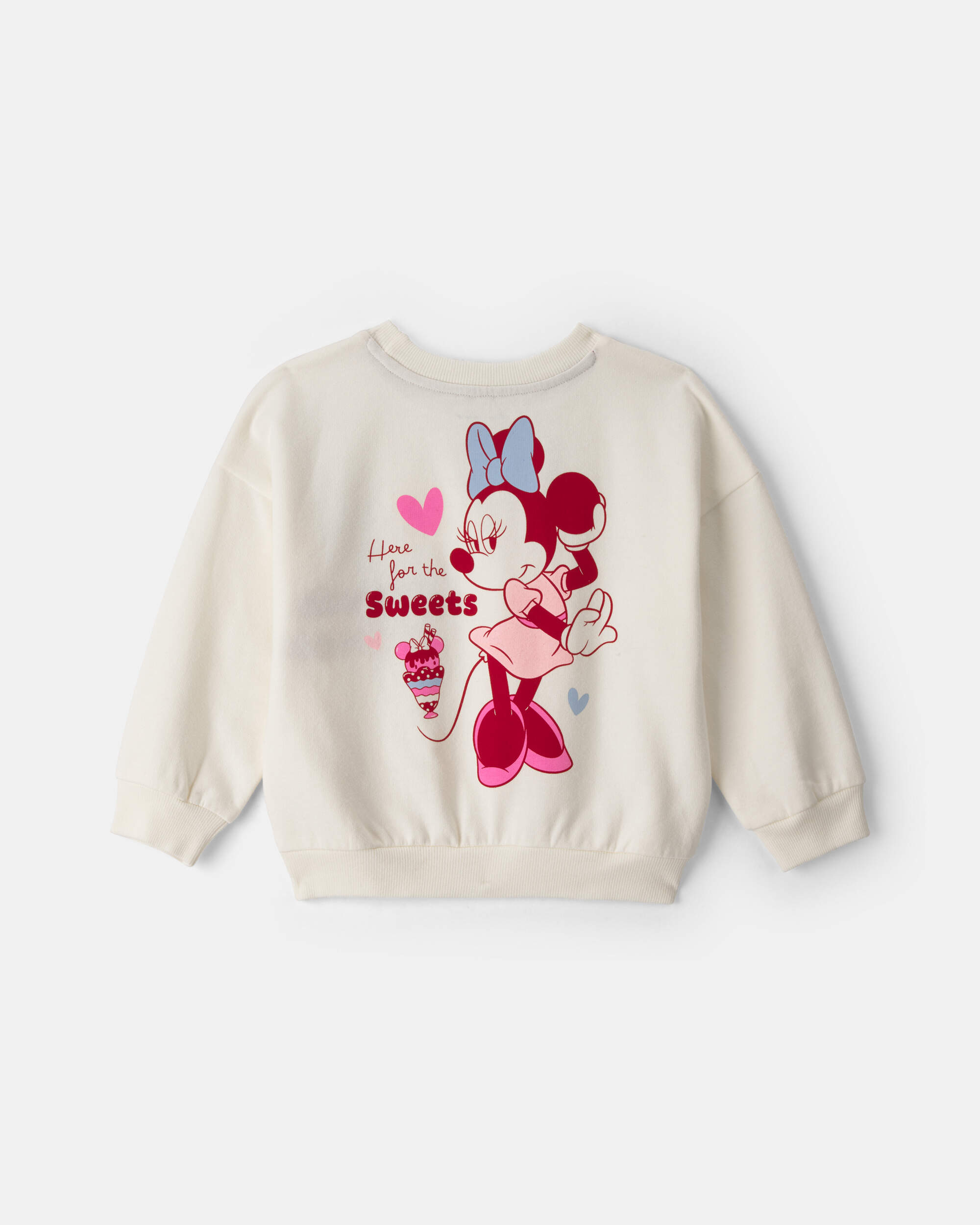 Toddler Girl 2-Piece Disney© Minnie Mouse Heart Long-Sleeve Top & Pant Set - Cream/Red