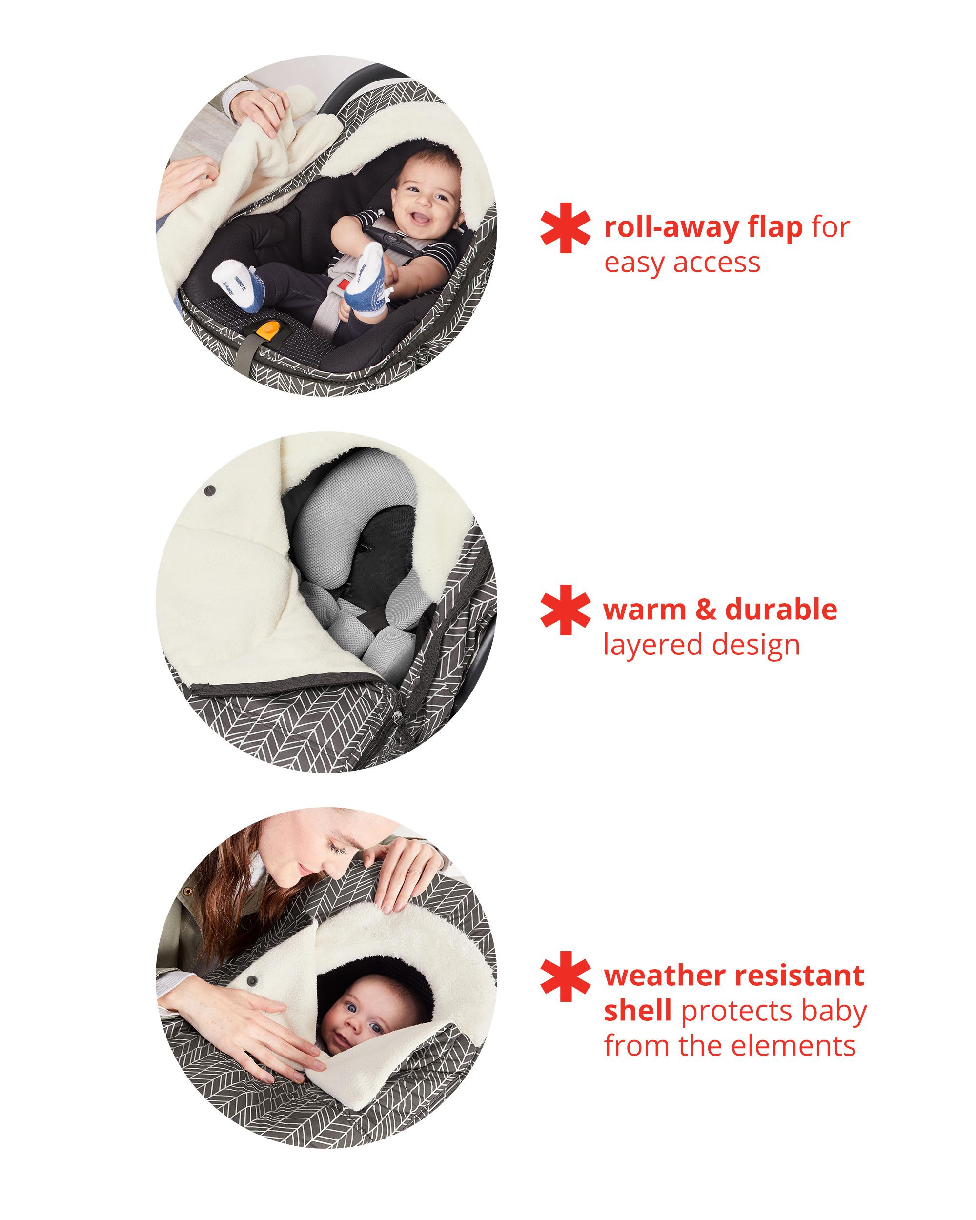STROLL & GO Car Seat Cover - Heather Grey