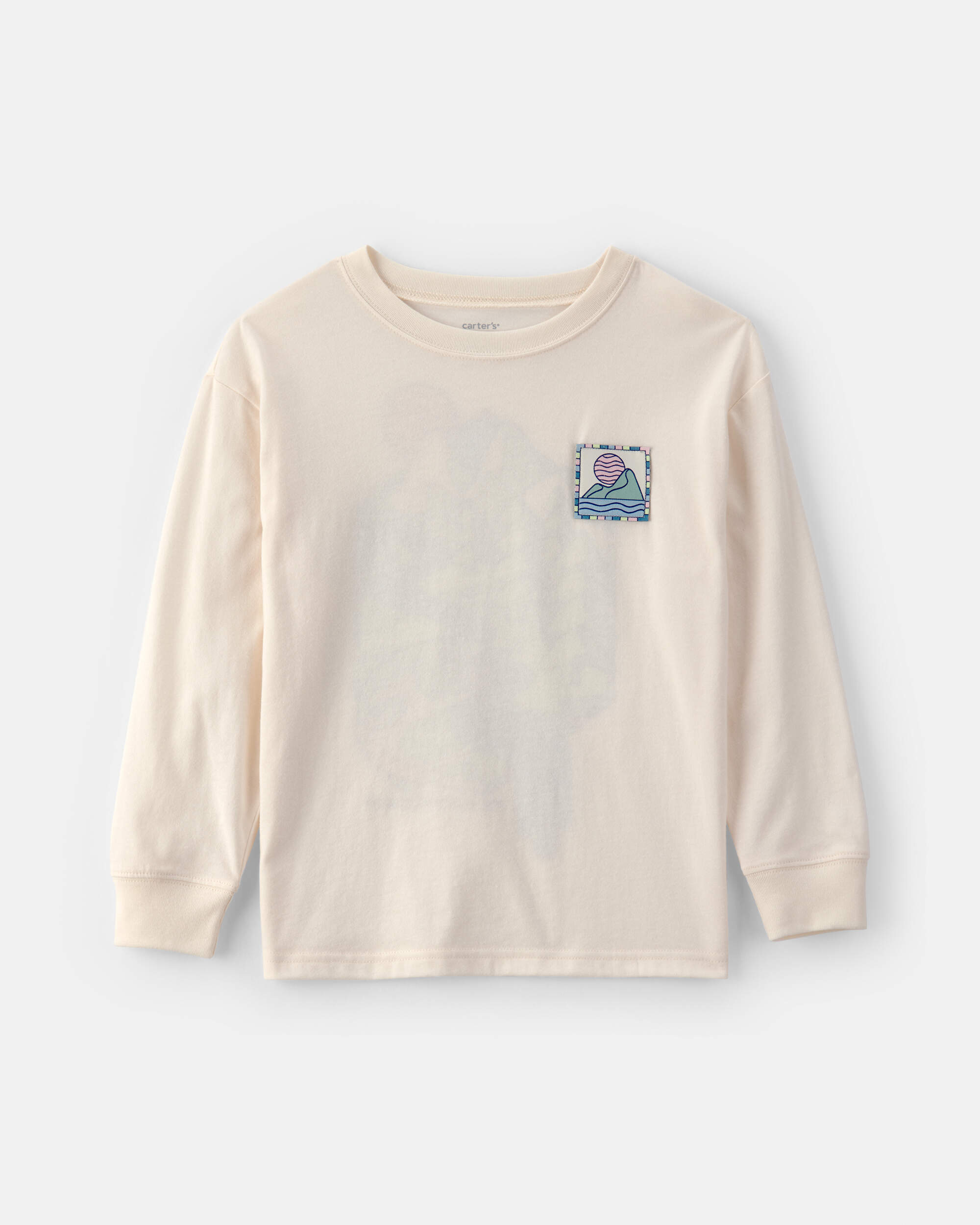 Boys Landscape Long-Sleeve Graphic Tee - Ivory