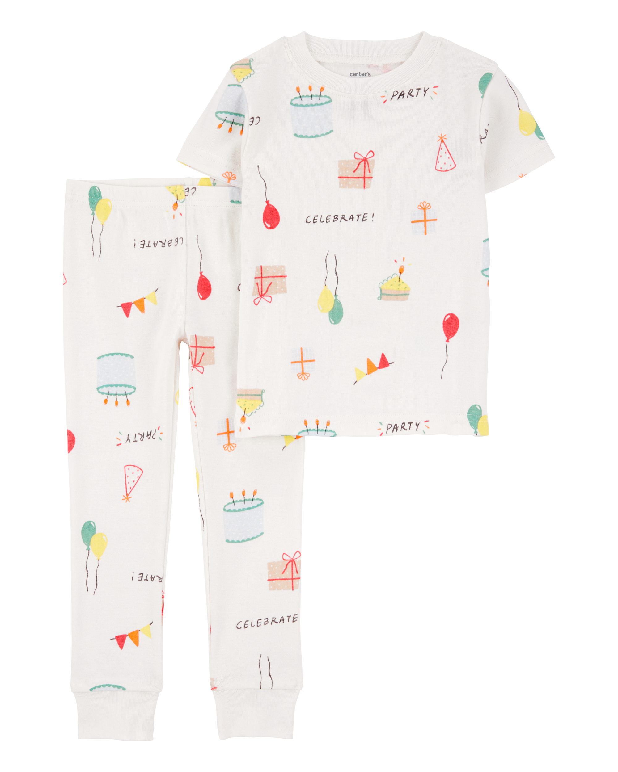 Toddler 2-Piece Birthday 100% Snug Fit Cotton Pyjamas