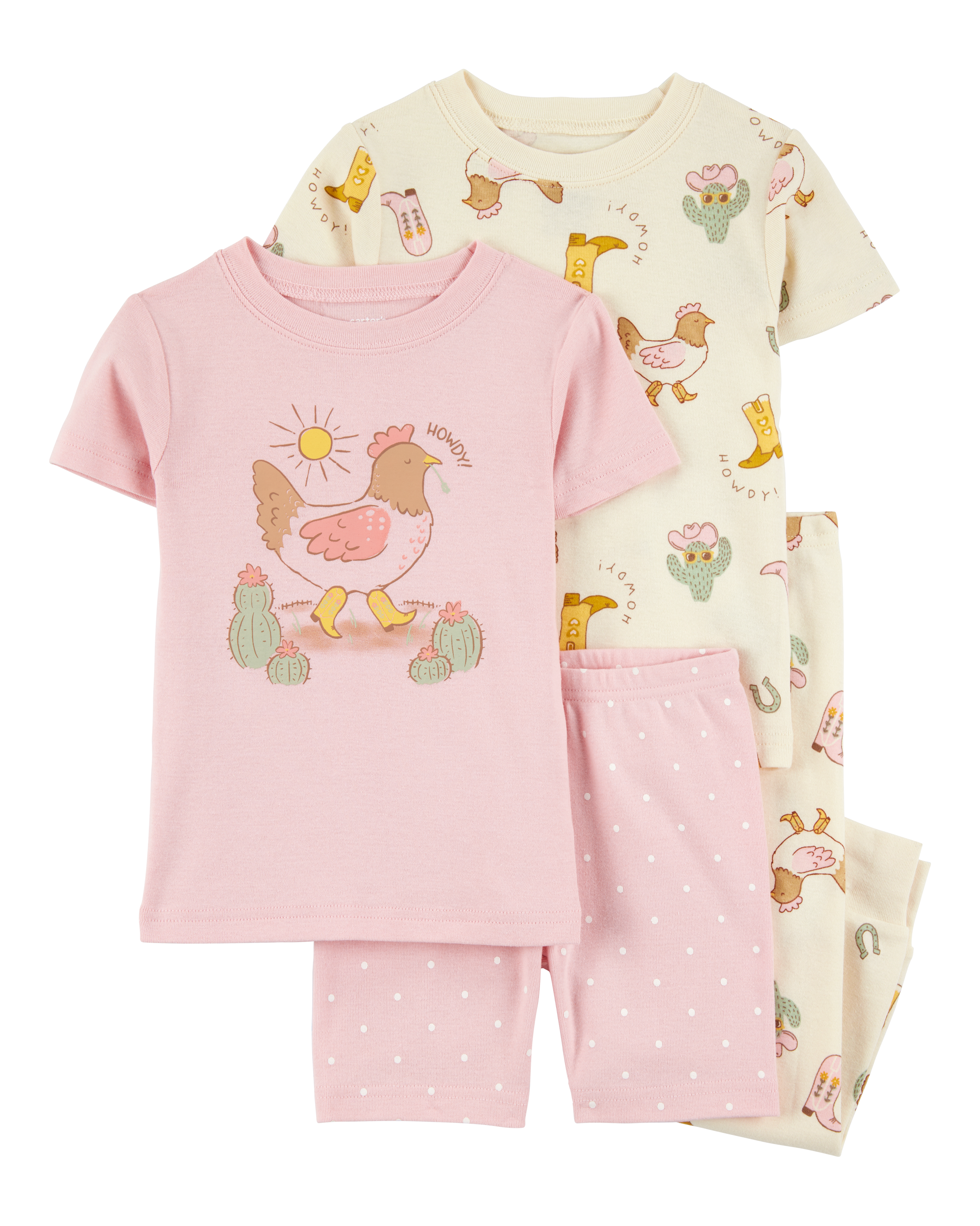 Baby 2-Piece Western Chicken 100% Snug Fit Cotton Pyjamas
