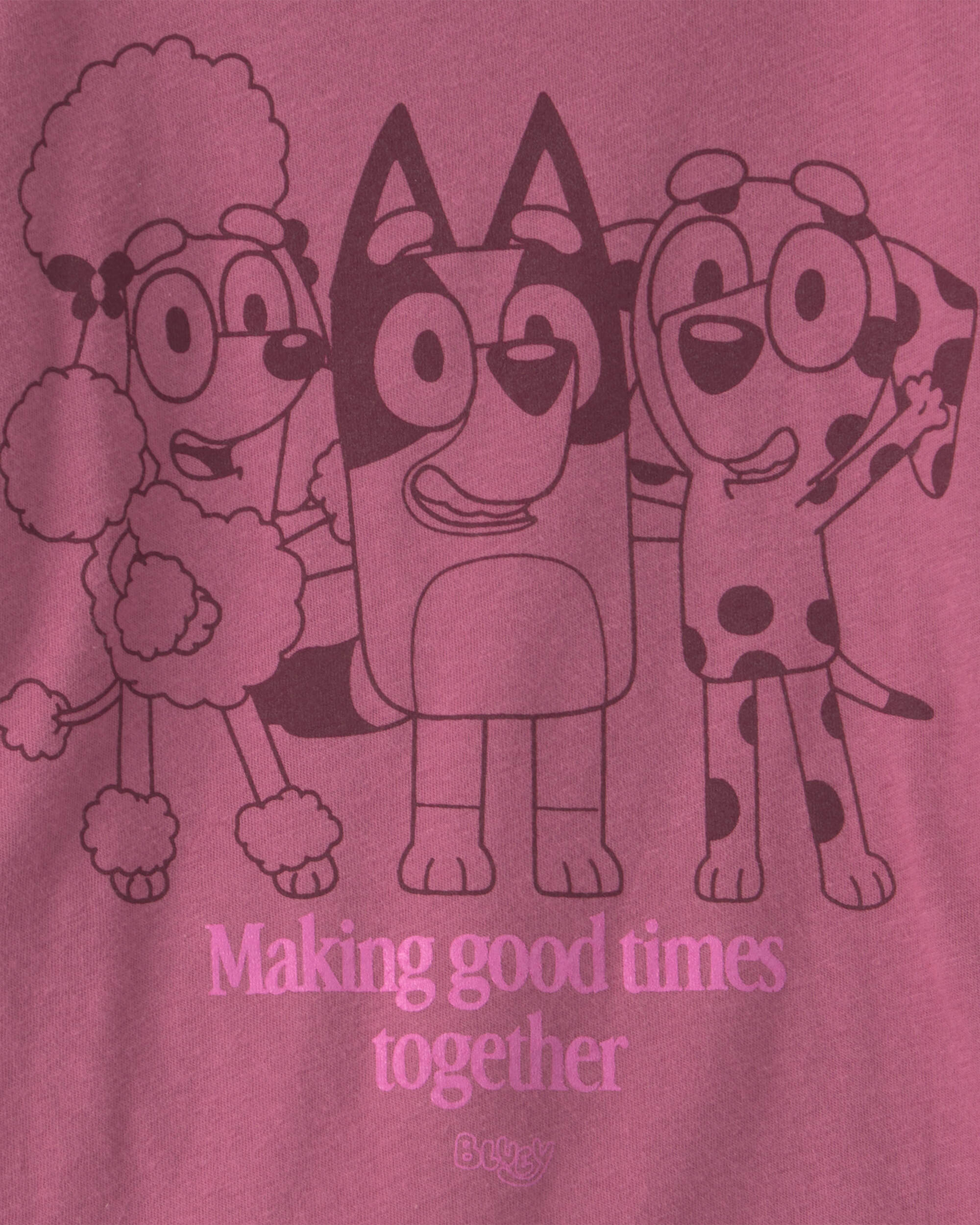 Toddler Girl Bluey™ Long-Sleeve Graphic Tee - Pink