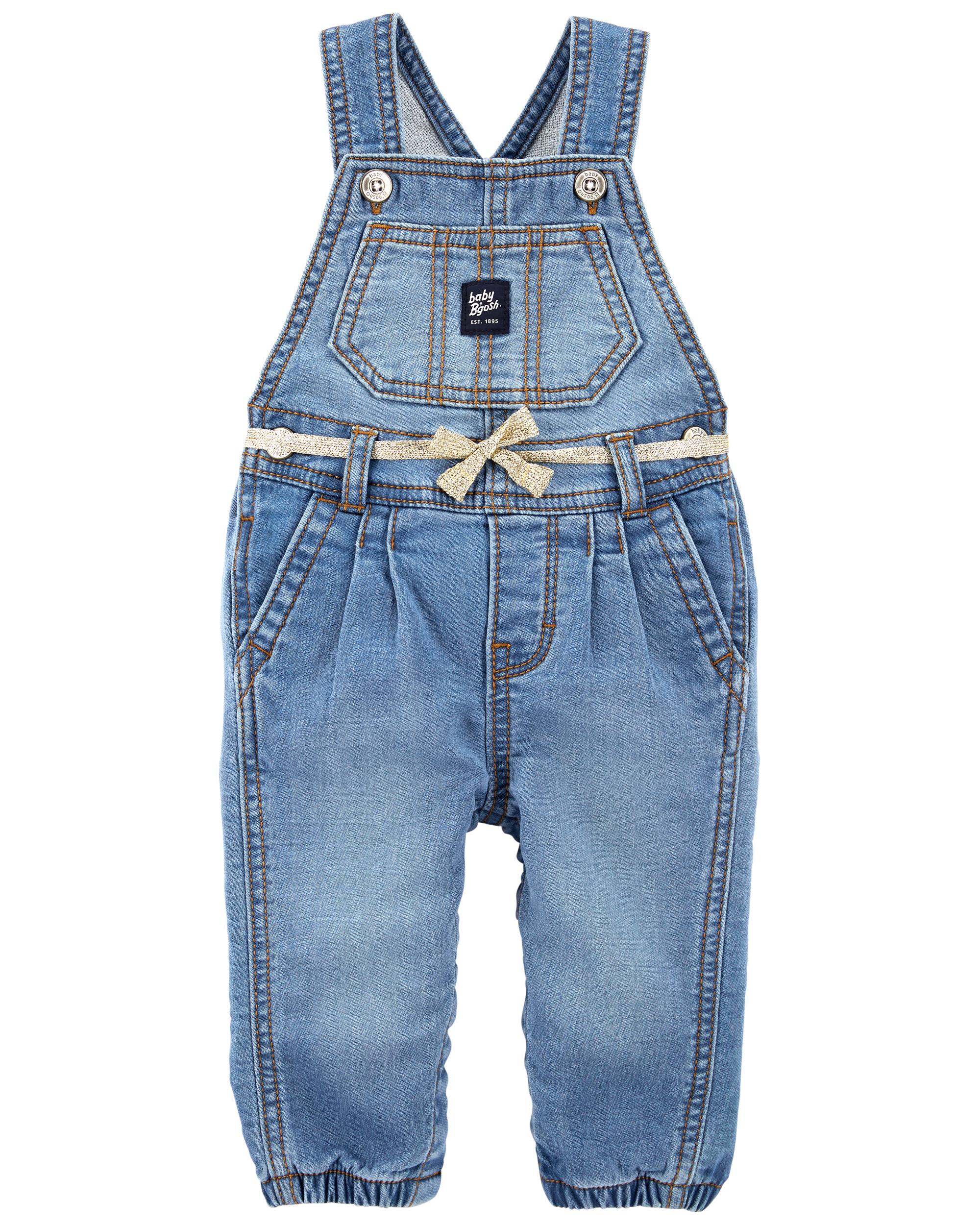 stretchy denim overalls