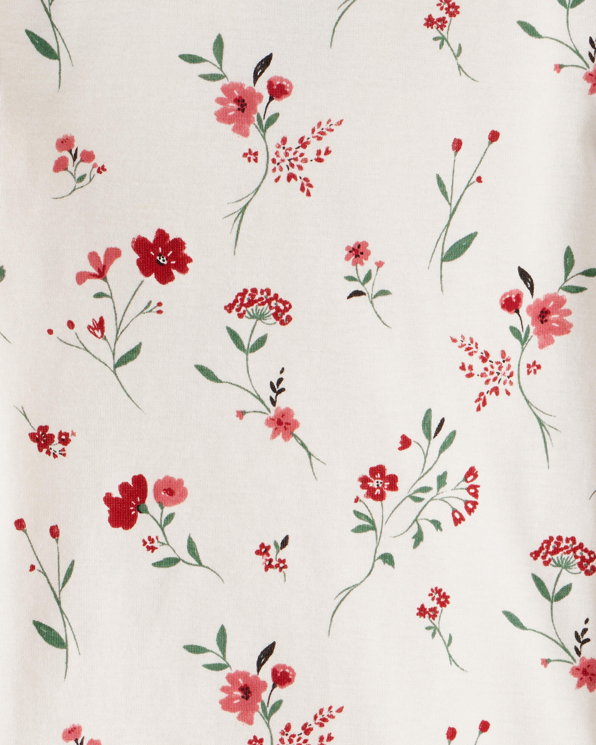 Toddler Girl 2-Piece Organic Cotton Pyjamas Rosethorn Hollow