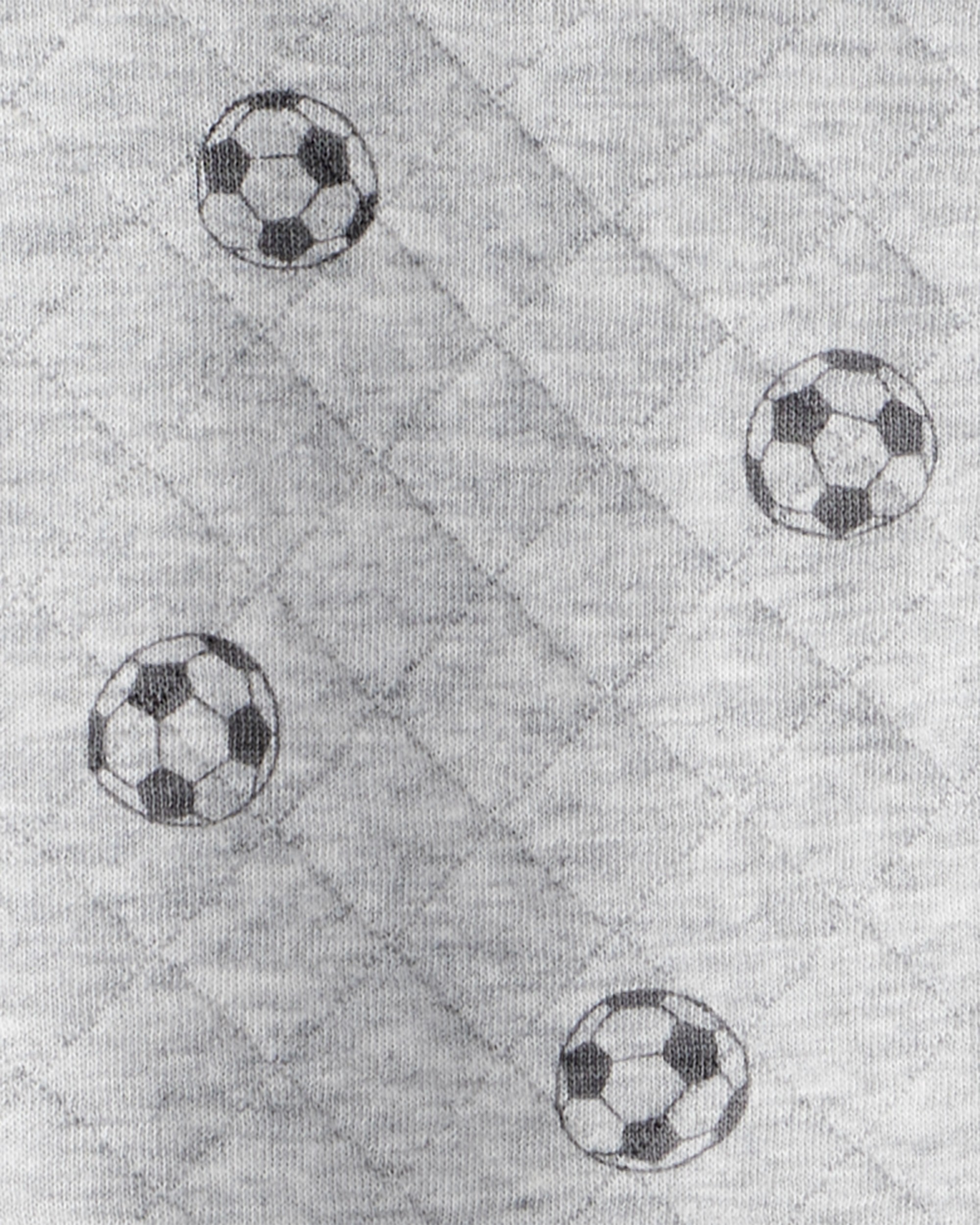 Baby Boy Soccer Quilted Long-Sleeve Hooded Jumpsuit - Black