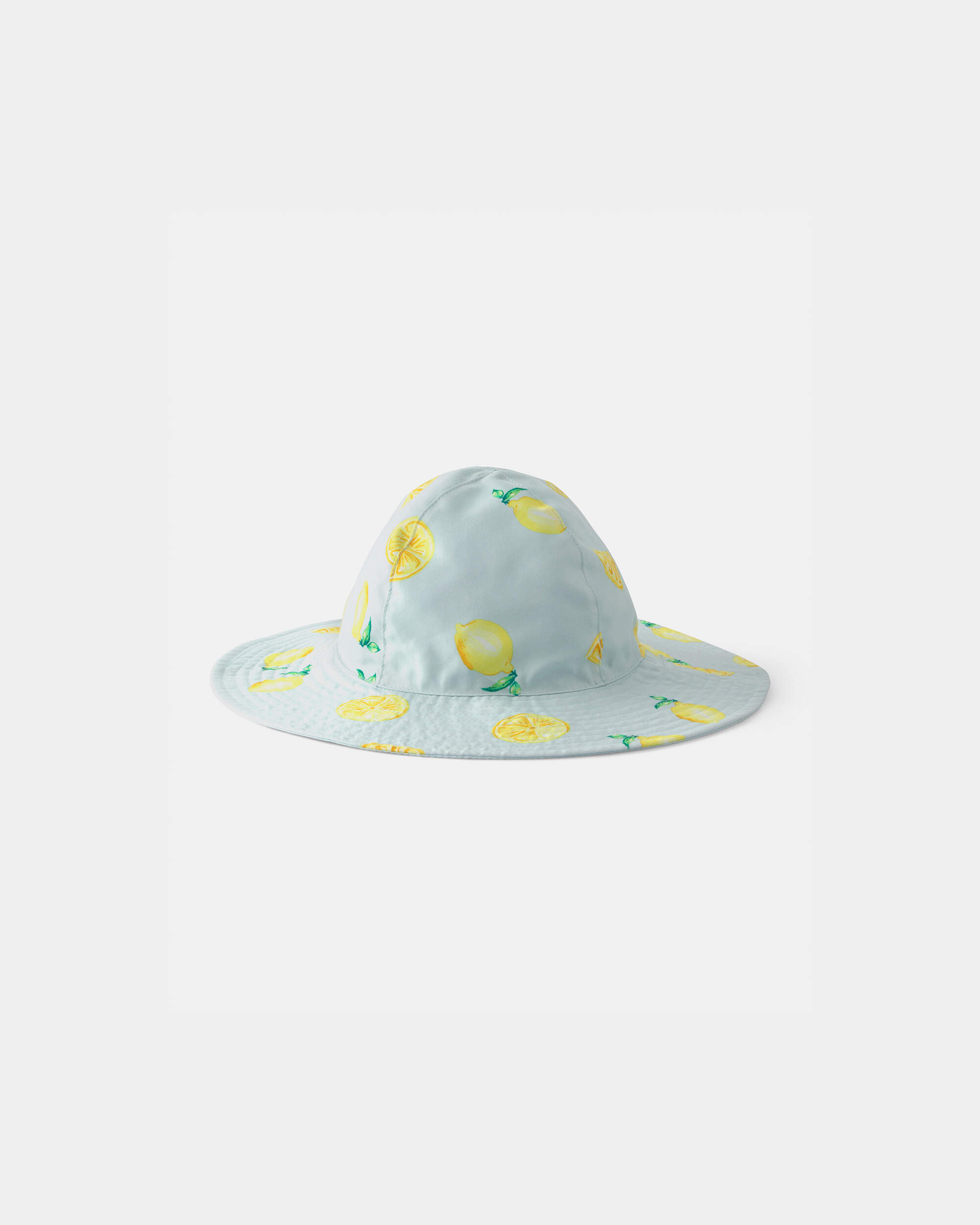 Baby Girl Reversible Lemon Swim Hat - Blue