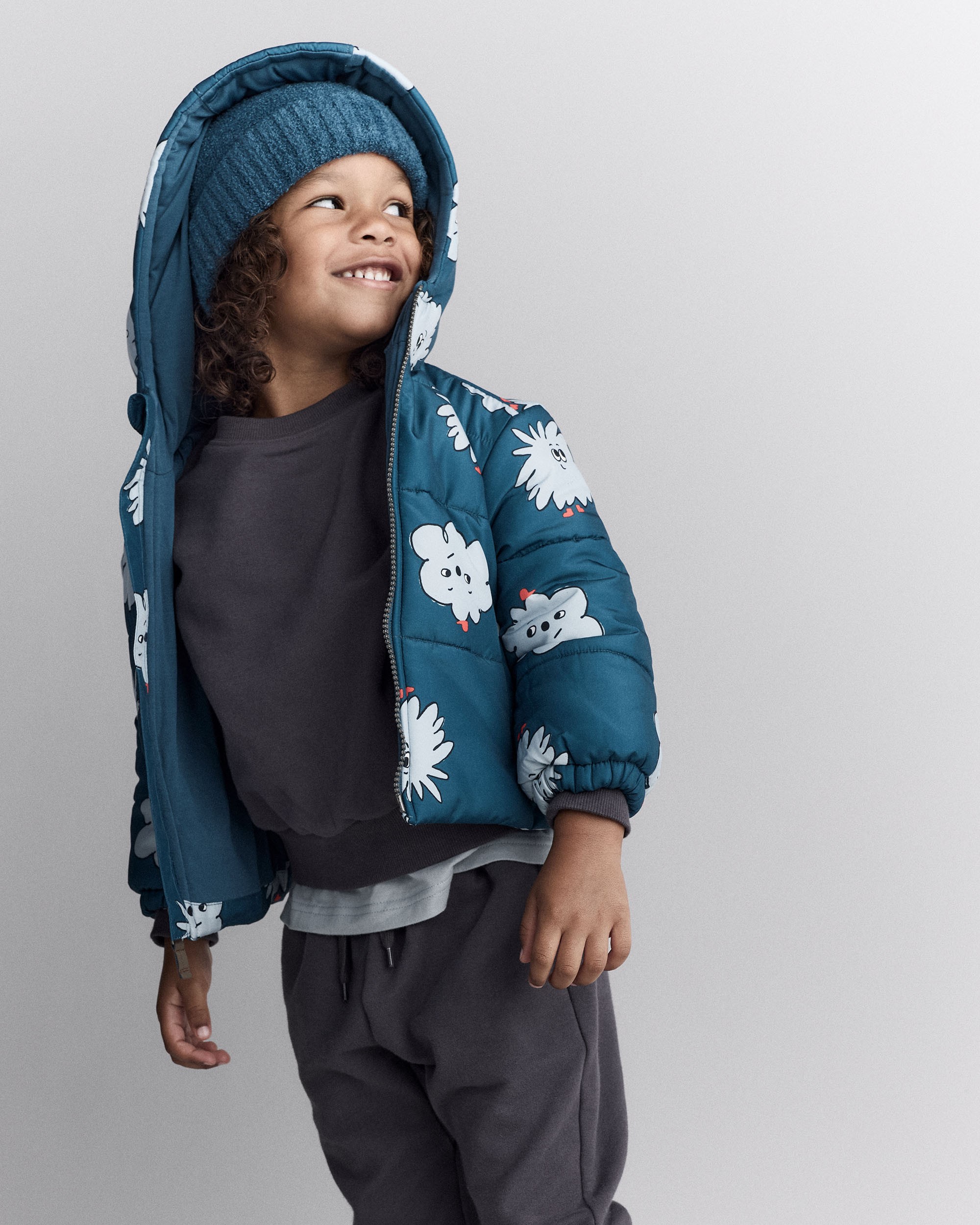 Toddler Squish Hooded Puffer Jacket - Deep Teal