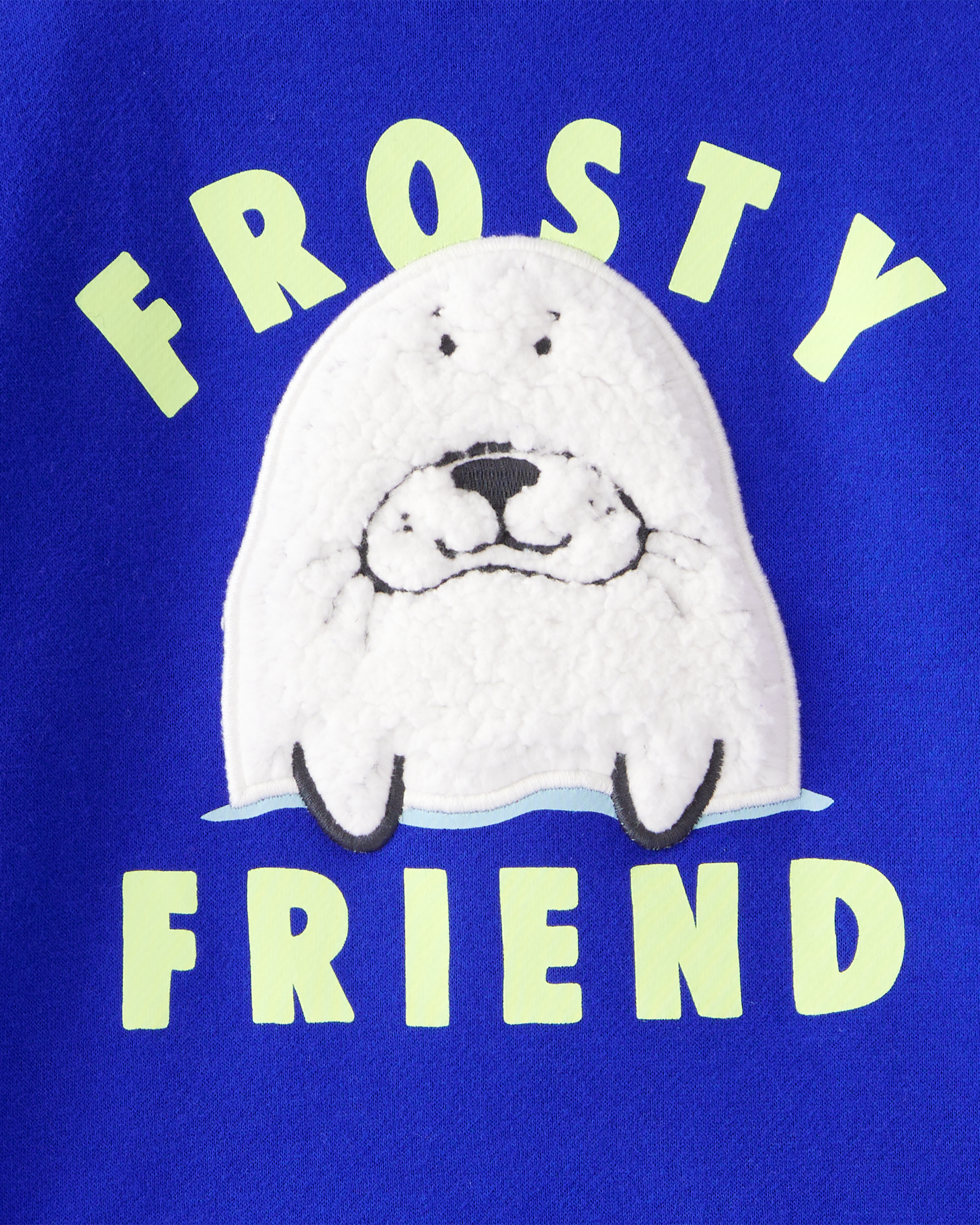 Toddler Boy Seal Pullover Sweatshirt - Blue