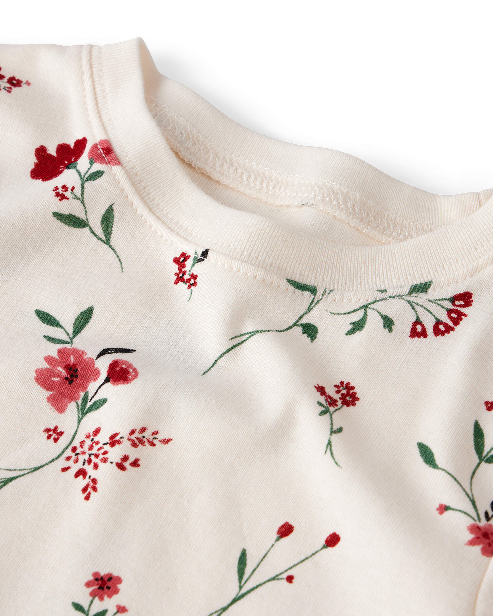 Toddler Girl 2-Piece Organic Cotton Pyjamas Rosethorn Hollow