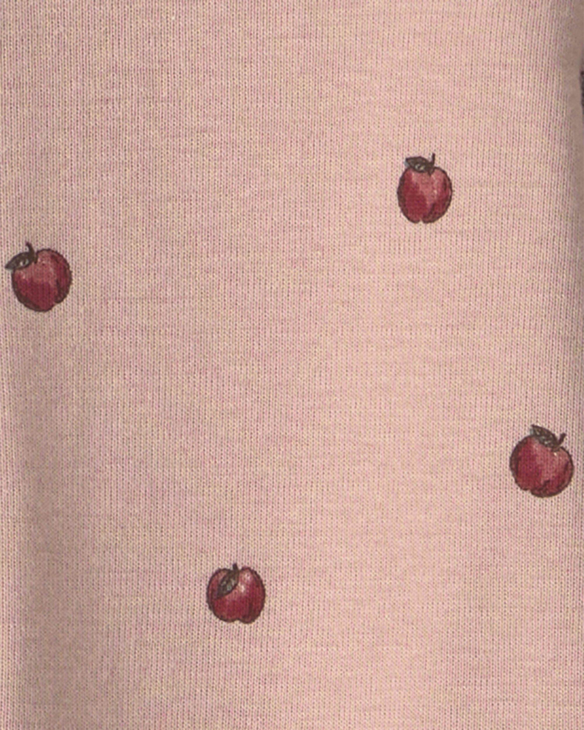 Baby Girl Organic Cotton Sleepers Apples