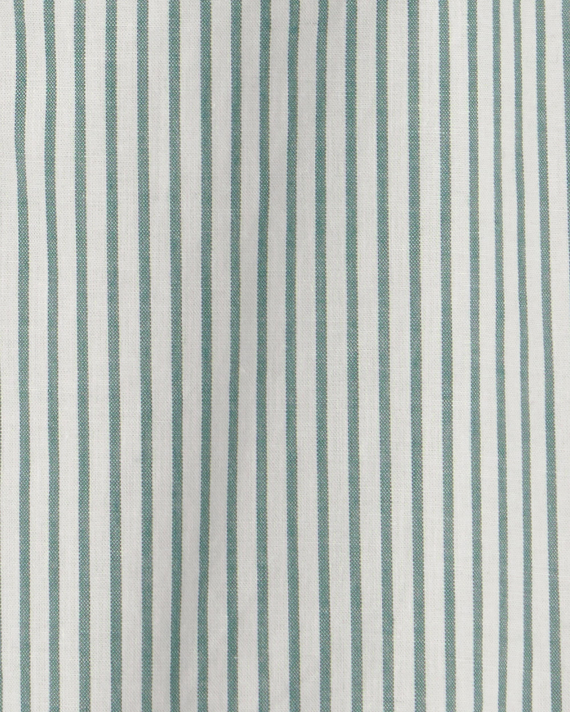 Baby Boy Collared Stripe Short-Sleeve Romper - Green/White