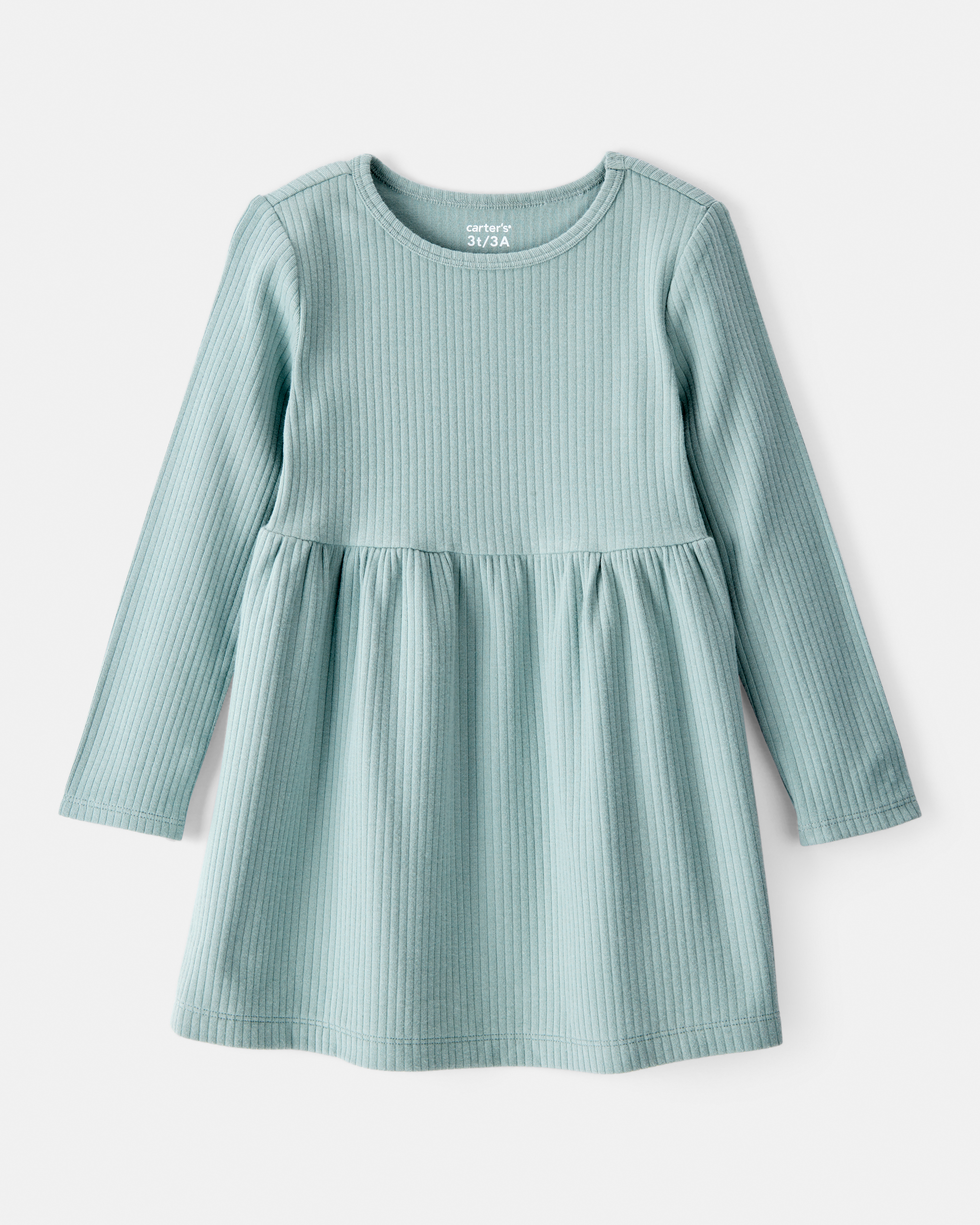 Toddler Girl Long-Sleeve Dress - Green