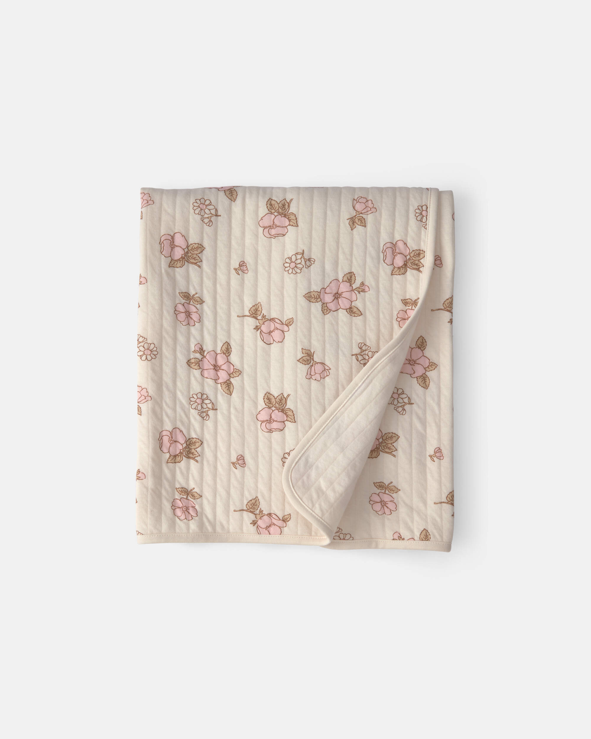 Baby 1pk Floral Knit Blanket