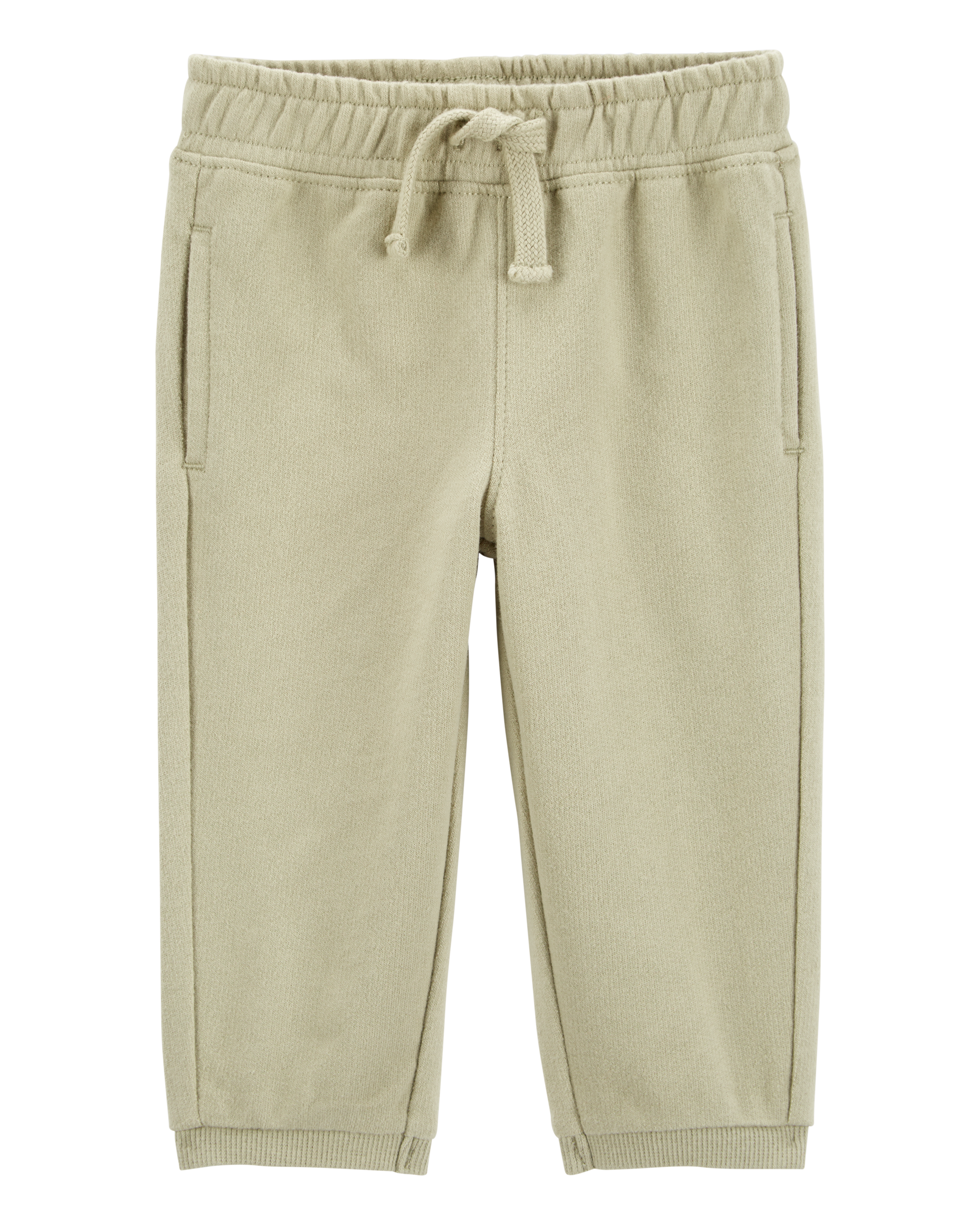 Baby Pull-On French Terry Joggers - Olive