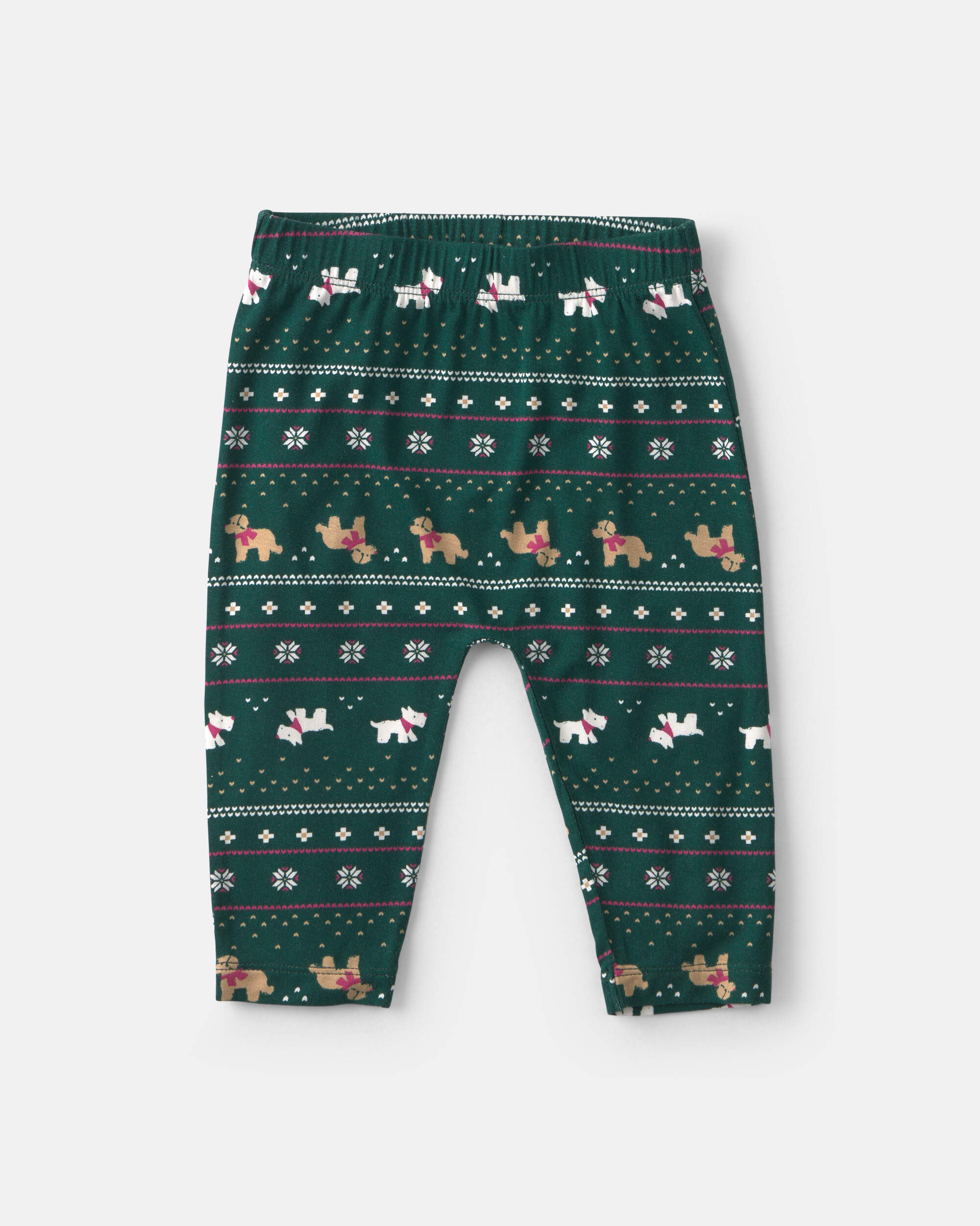 Baby 2-Piece Fair Isle PurelySoft™ Long-Sleeve Bodysuit & Pant Set - Green