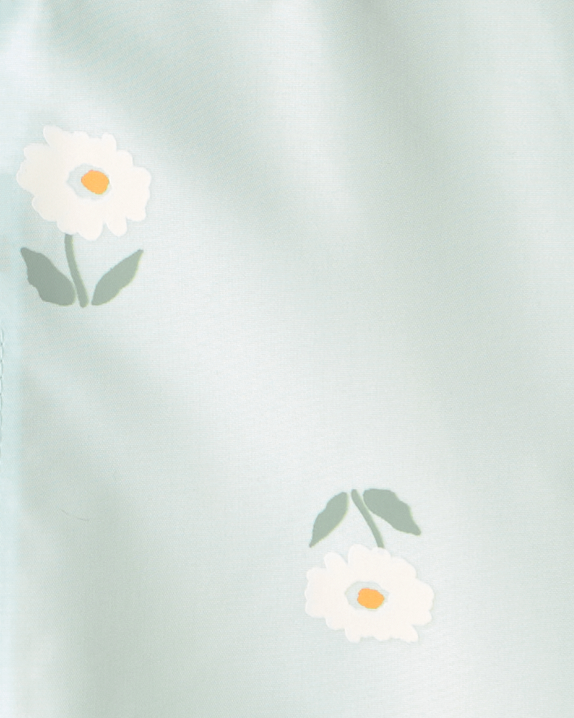 Baby Girl Flowers Rain Jacket -Blue