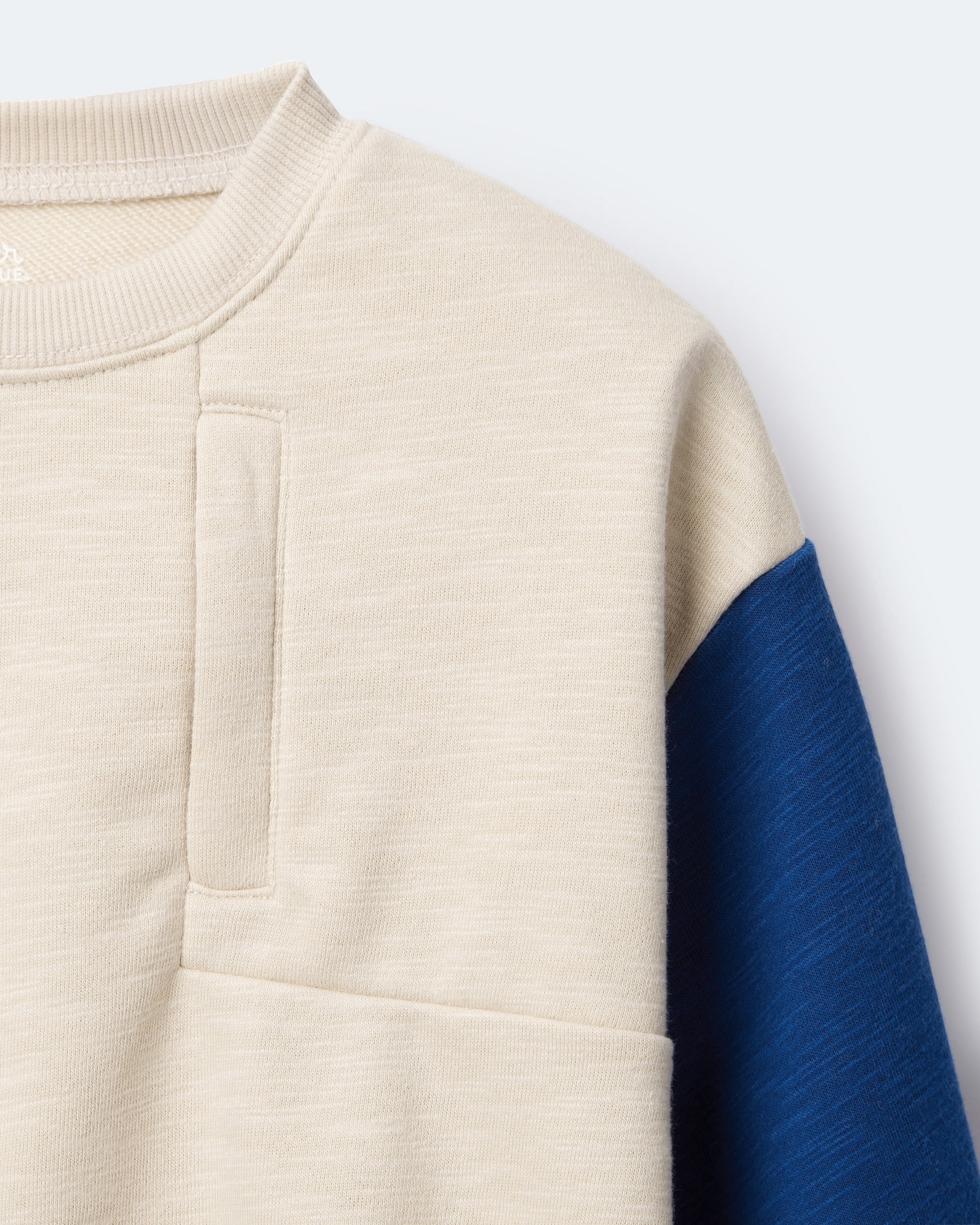 Toddler Boy Colourblock Pullover Sweatshirt - Khaki