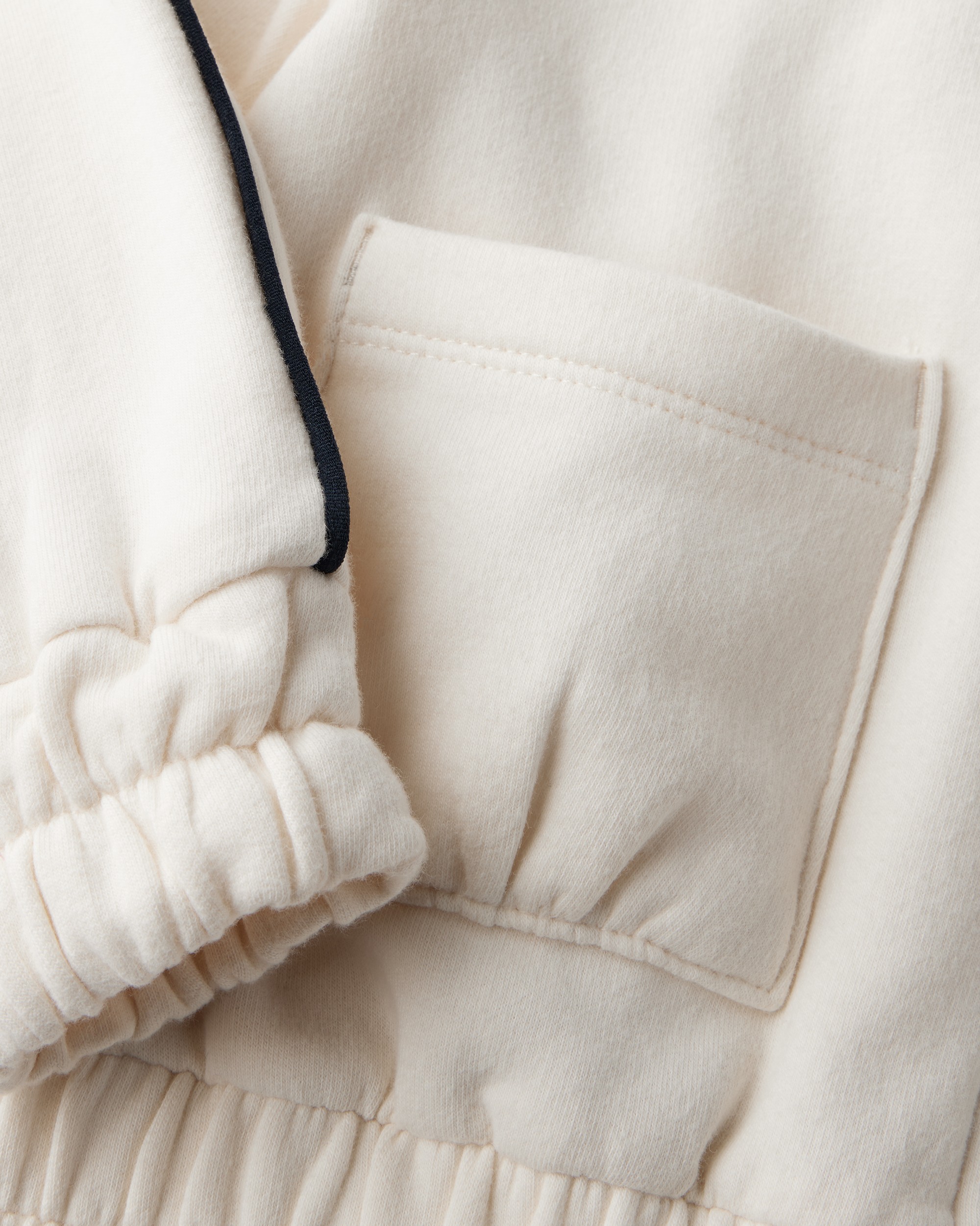 Toddler Girl Zip-Up Hoodie - Cream