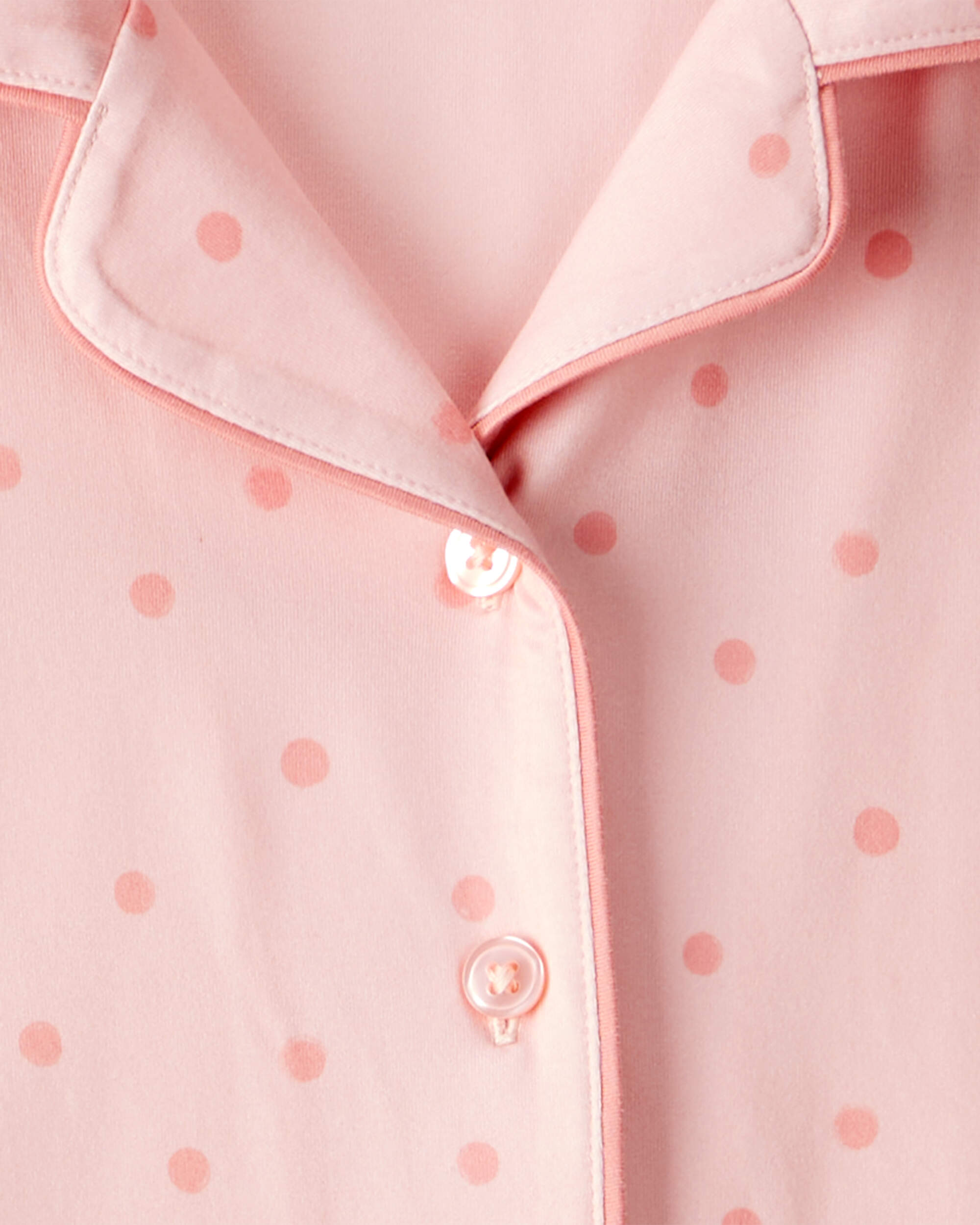 Kid 2-Piece Polka Dot Coat-Style Pyjamas