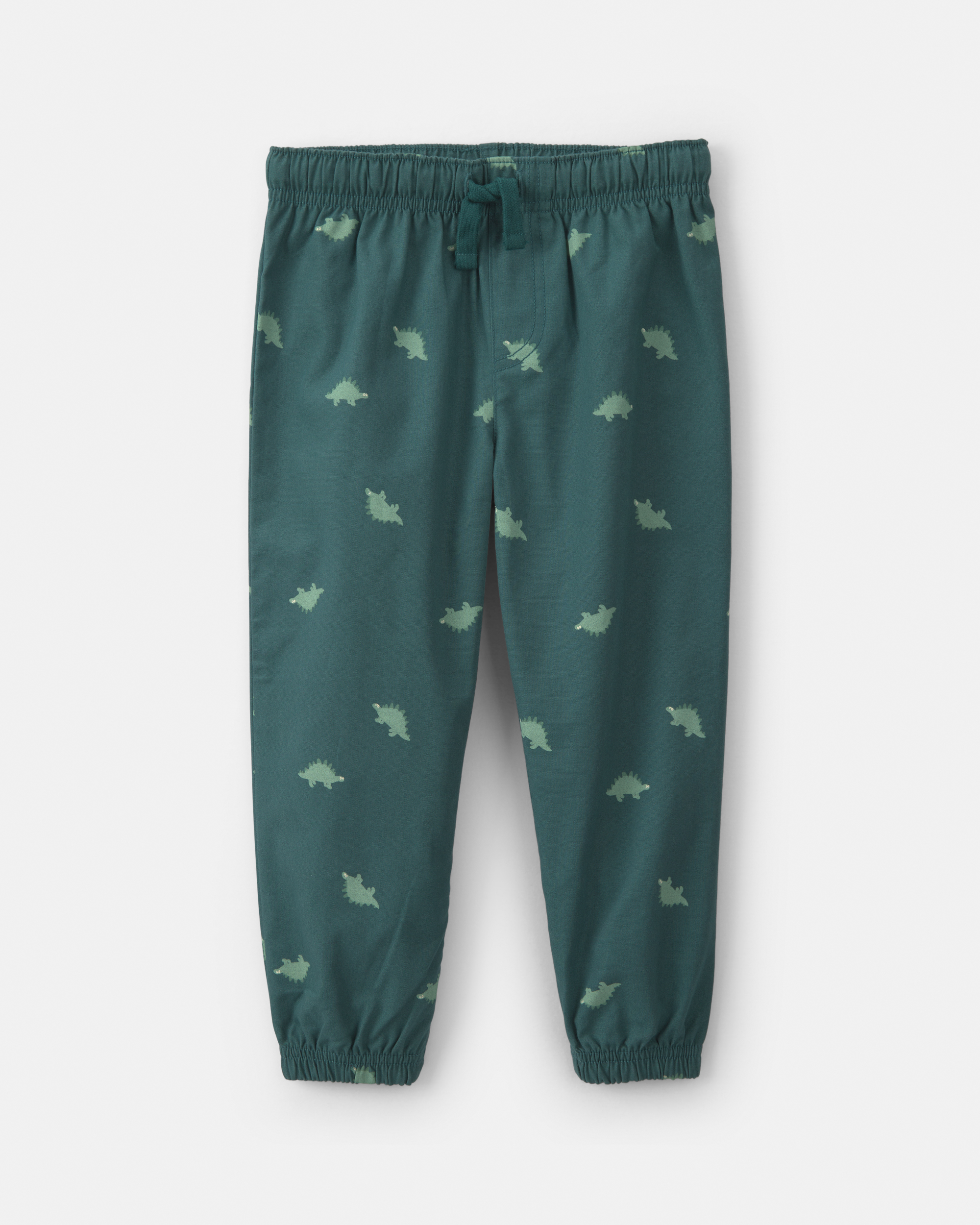 Toddler Boy 2-Piece Dinosaur Fleece Long-Sleeve Hooded Top & Pant Set - Grey/Green