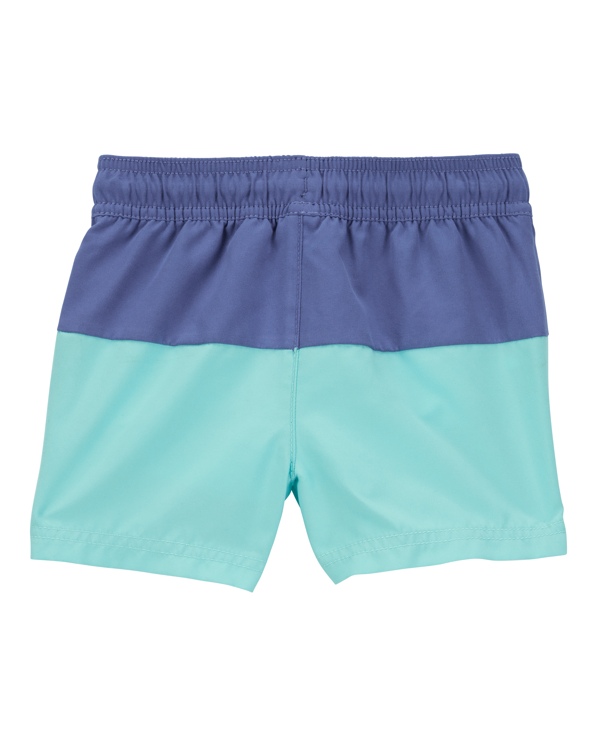 Toddler Boy Colourblock Swim Trunks - Green/Blue