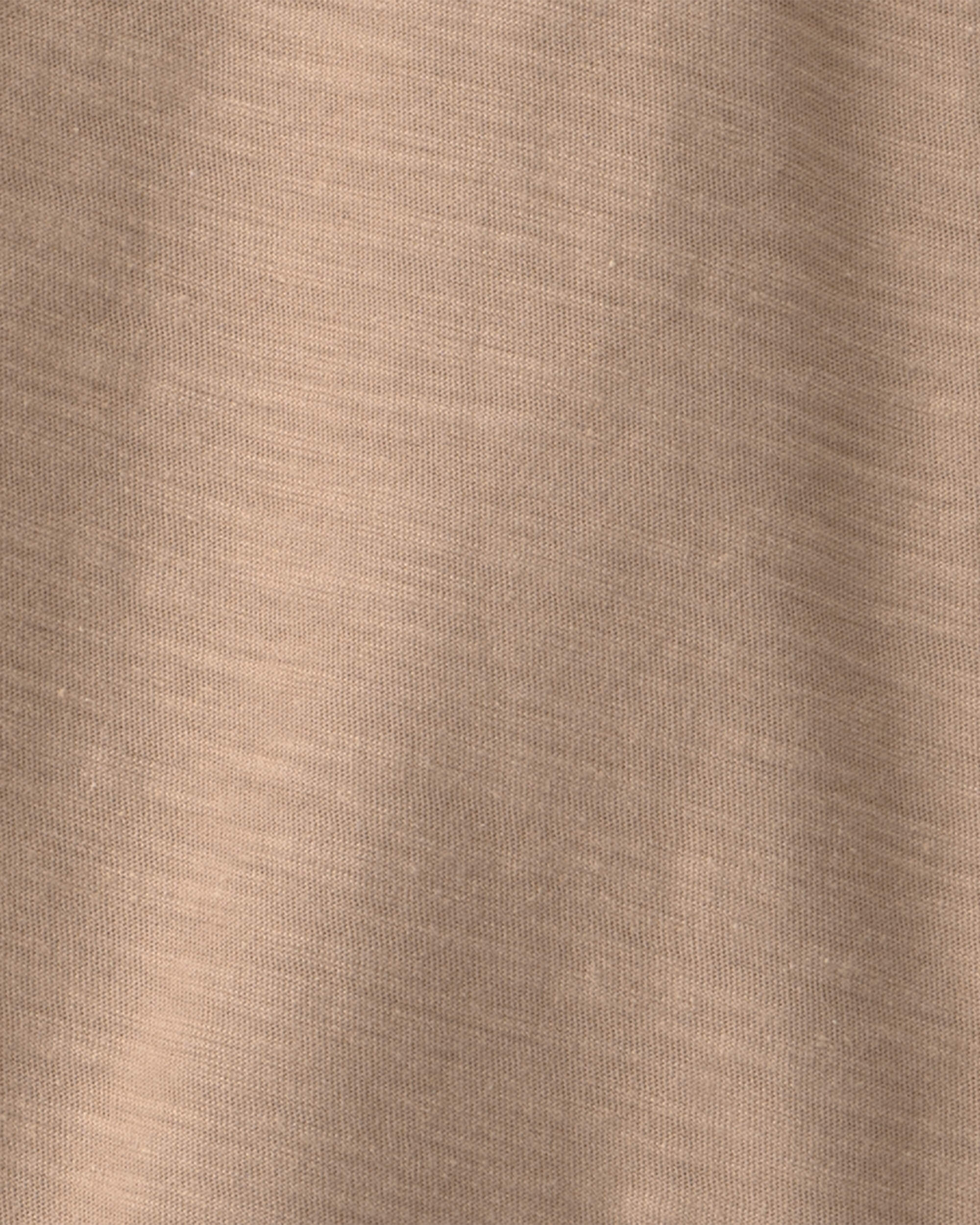 Toddler Boy 2-Piece Desert Cactus Henley Top & Short Set - Brown