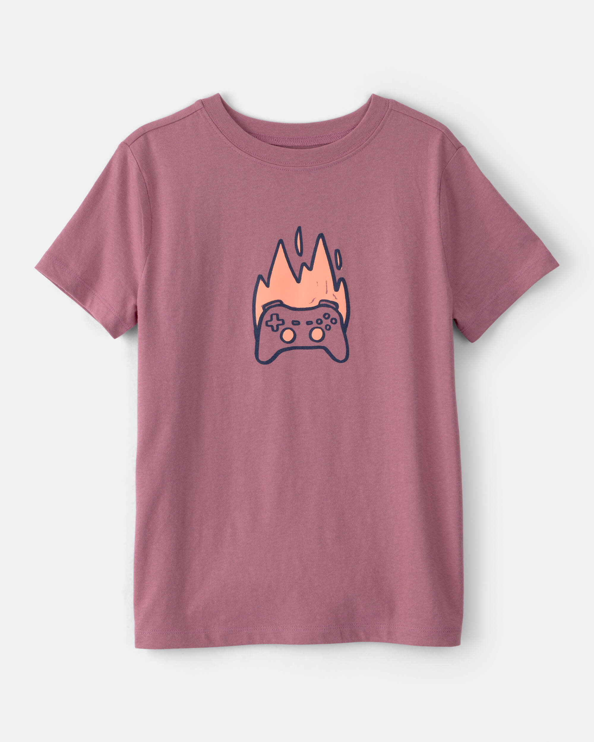 Boys Game Controller Graphic Tee - Blush