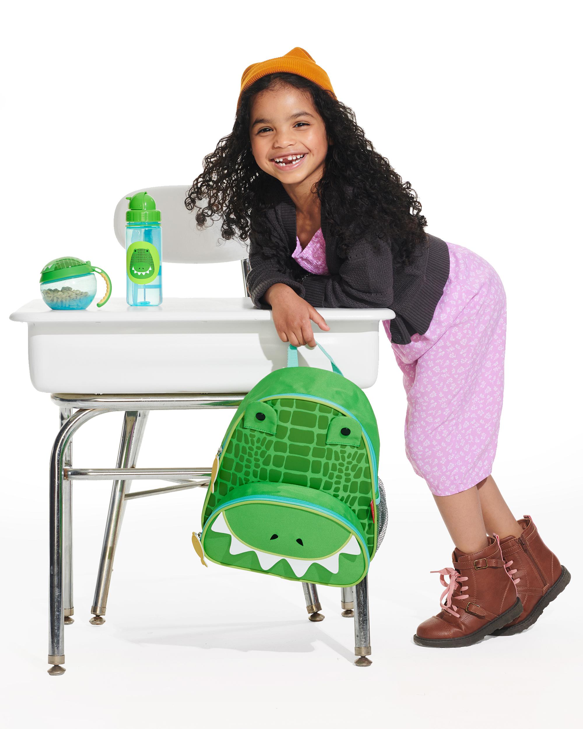 Zoo Straw Bottle - 13 oz - Crocodile