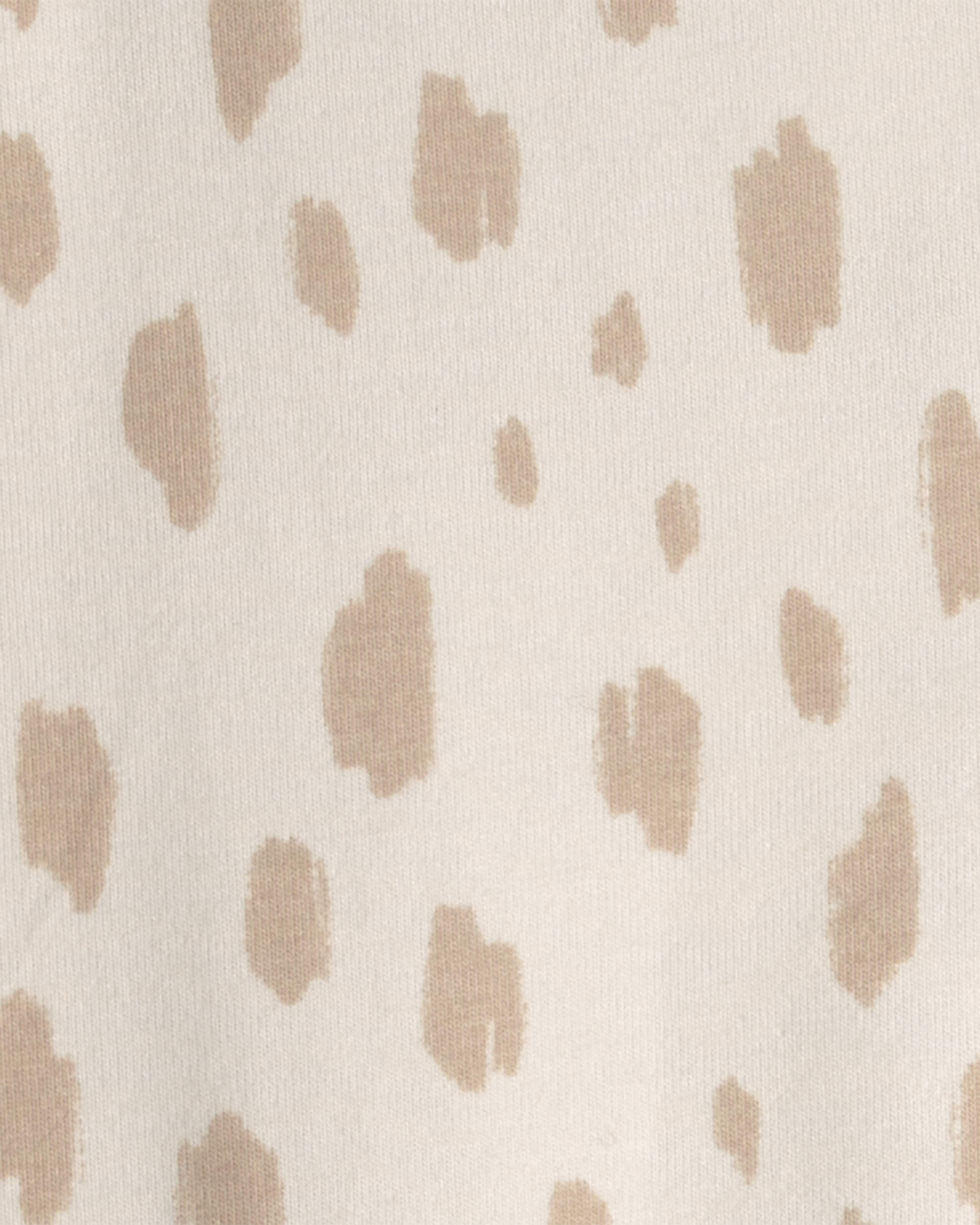 Toddler Girl Dots Pull-On Stretch Leggings - Cream
