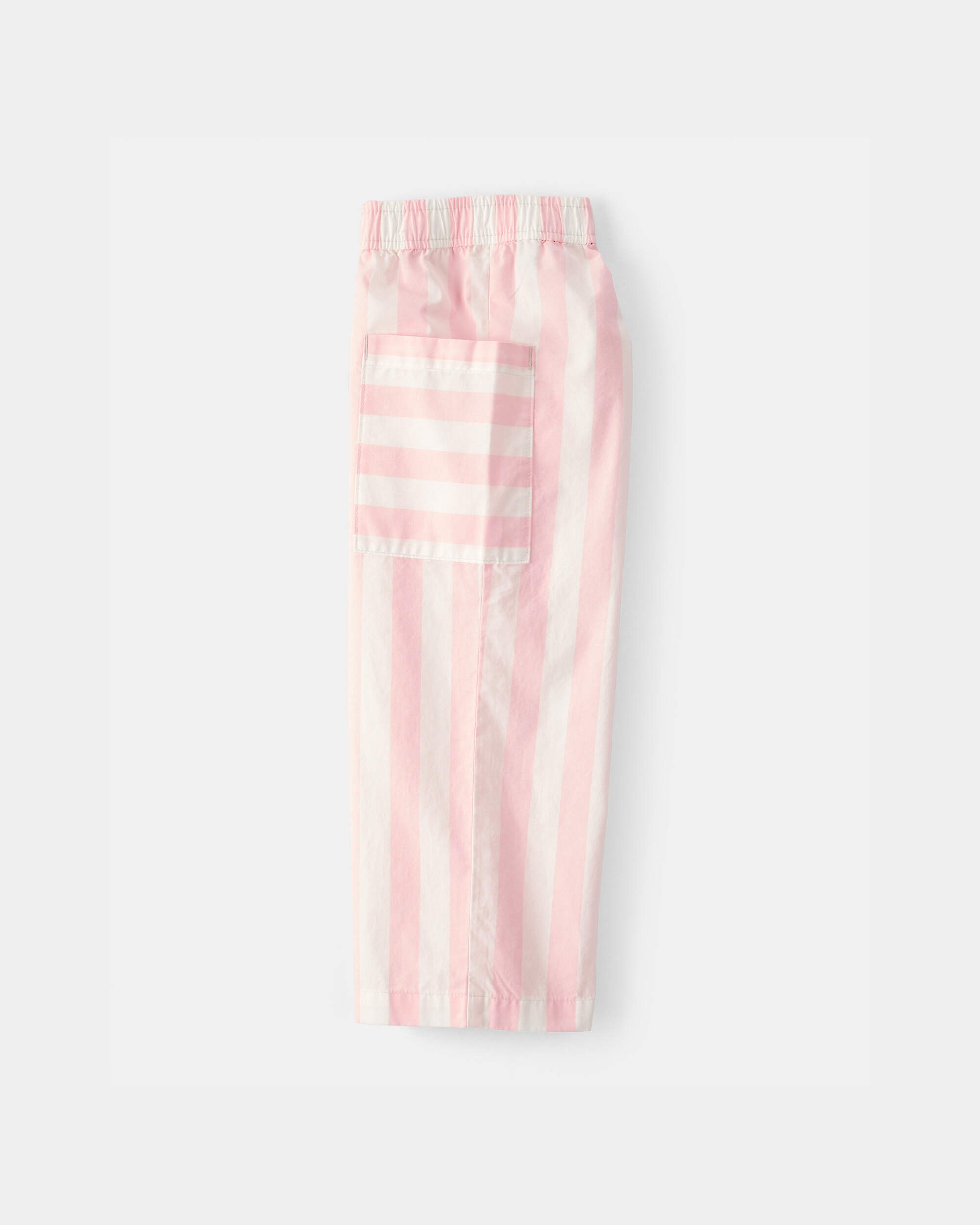 Toddler Girl Striped Pants - Pink/Ivory