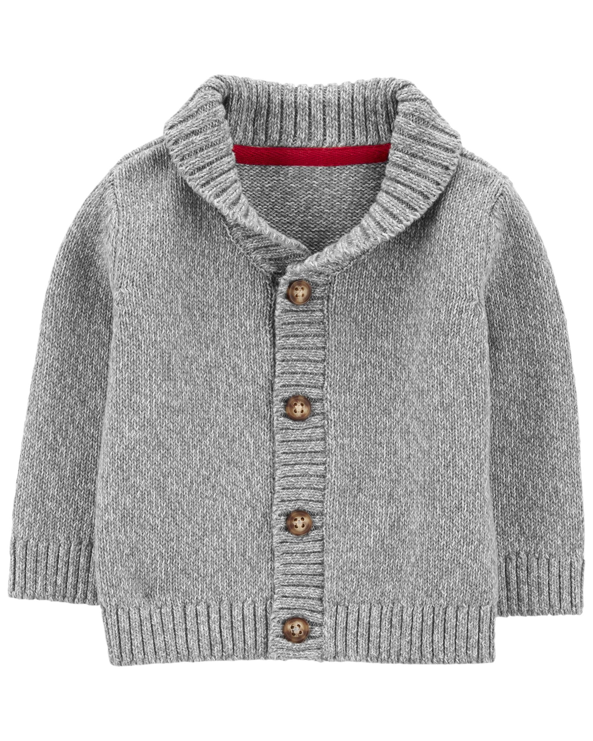 Baby Boys Baby Grey Knit Cardigan 3M Carter s