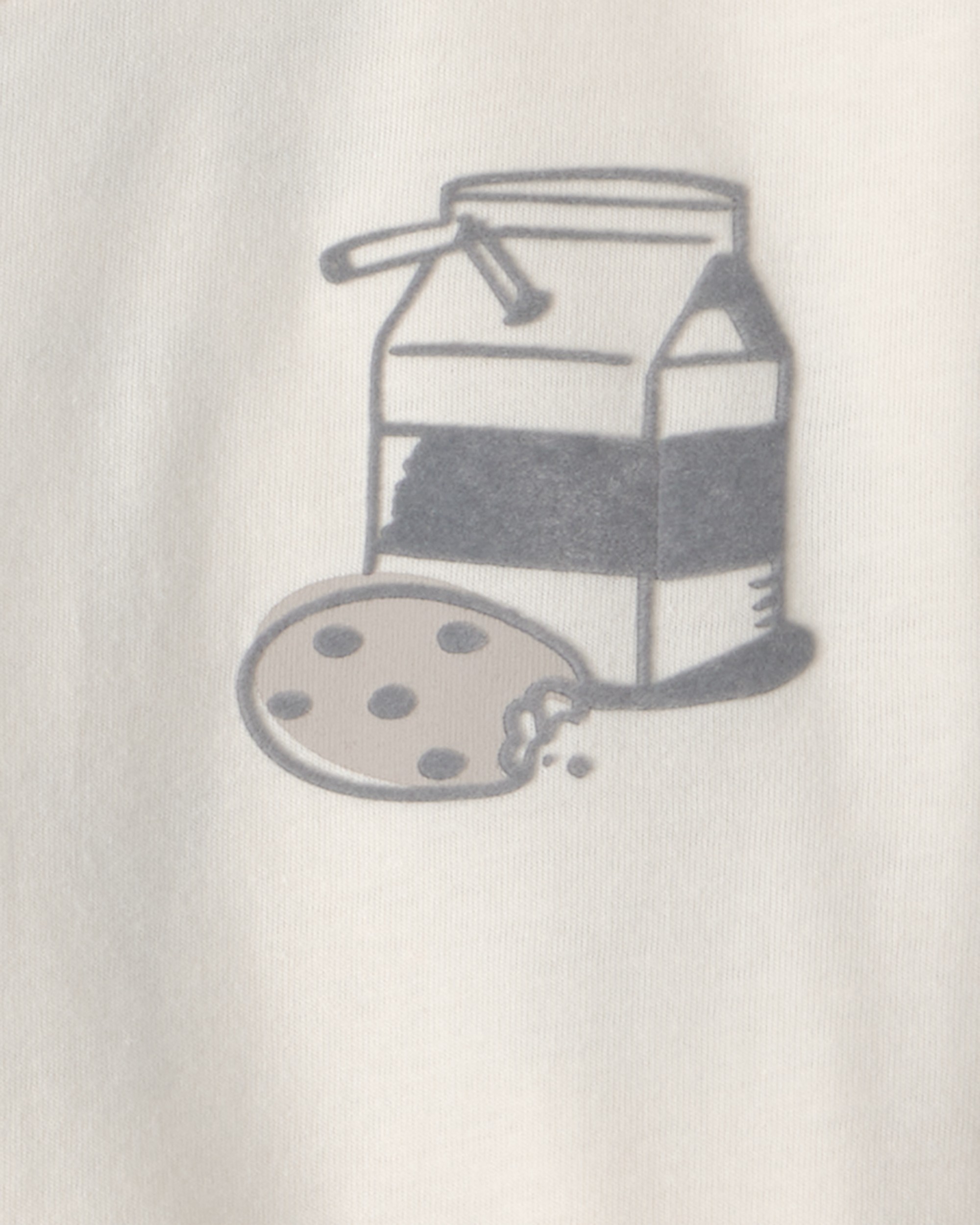 Toddler Boy Cookies & Milk Long-Sleeve Graphic Tee - Cream