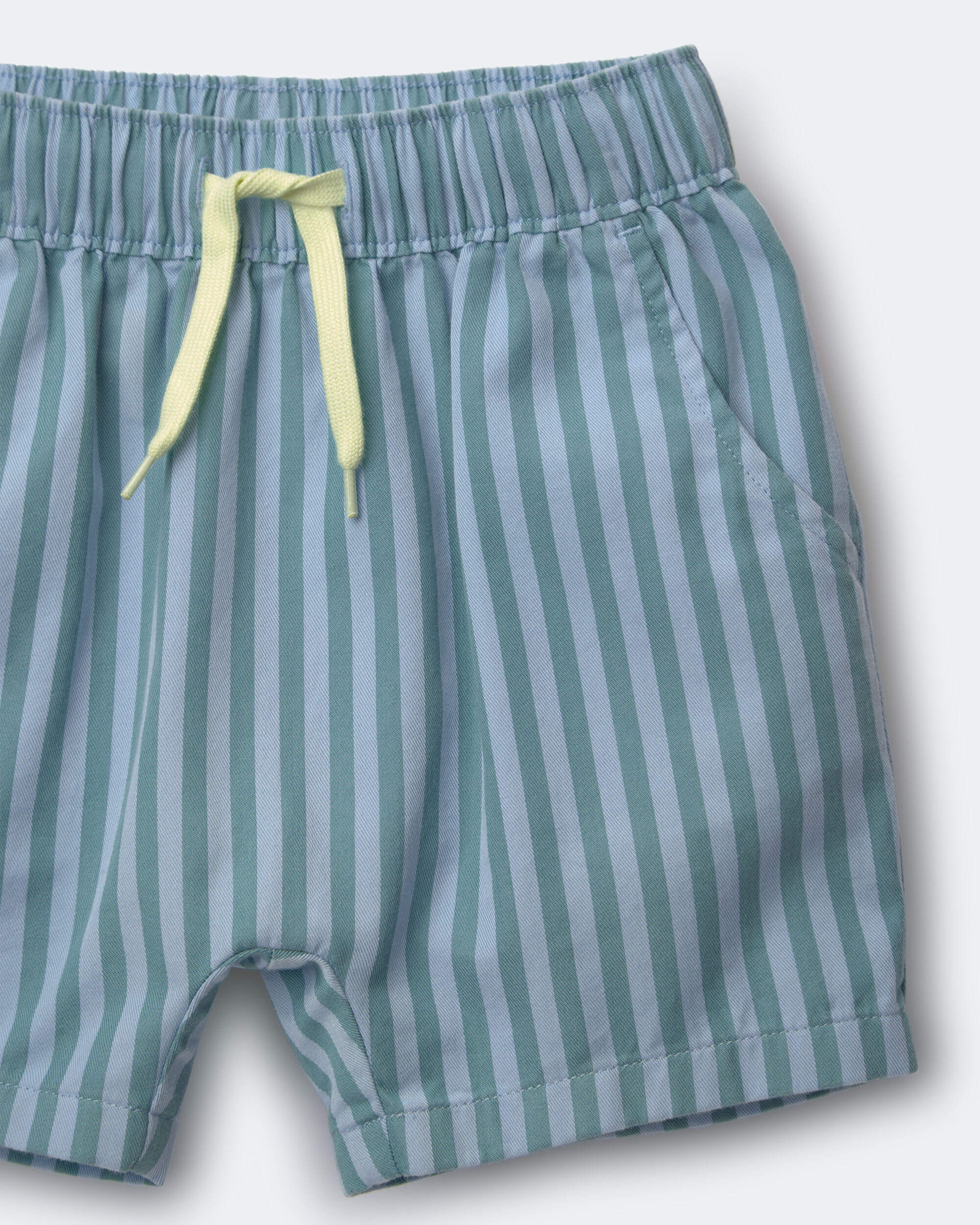 Toddler Boy Playground Shorts Stripes - Blue