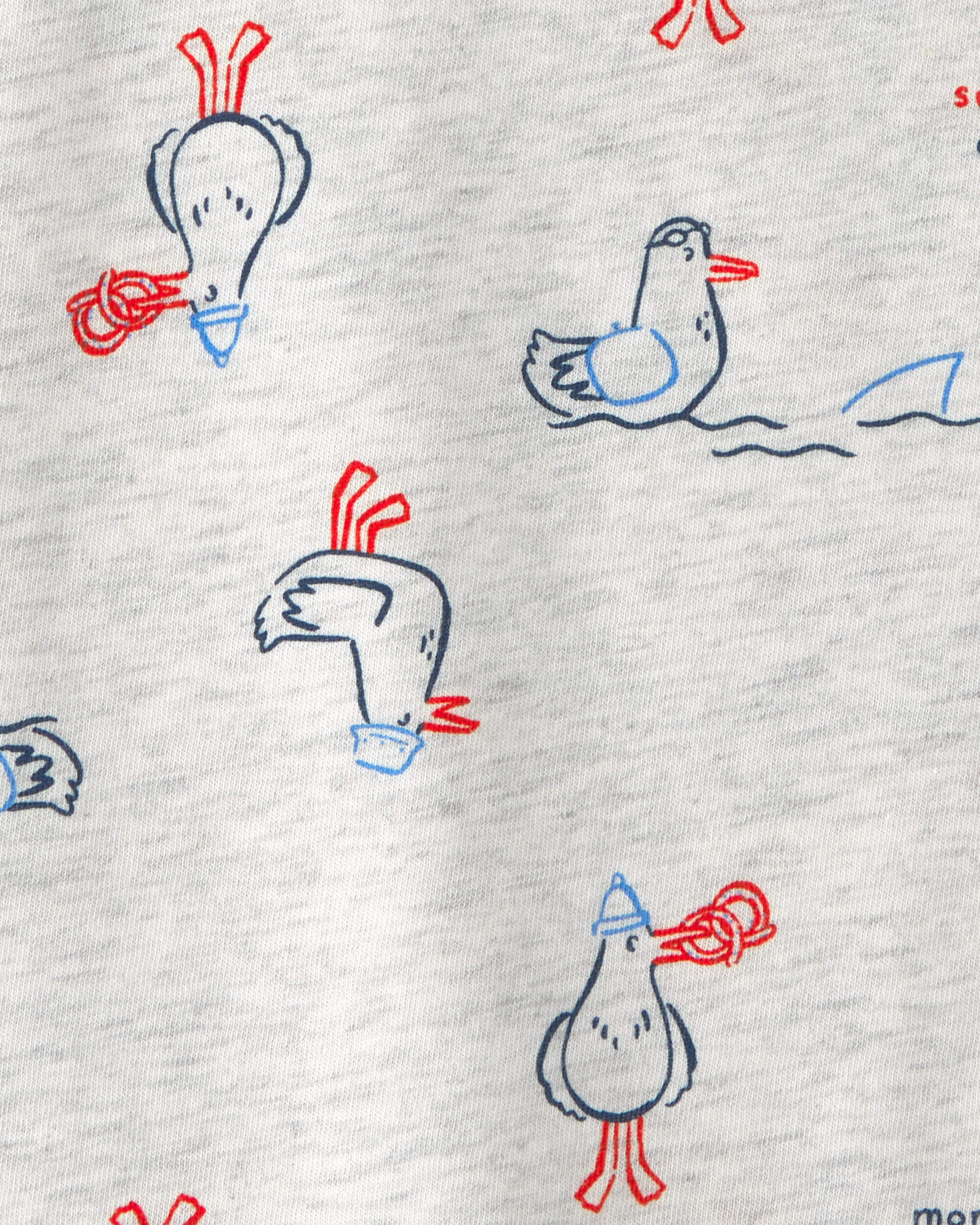 Toddler Pelican T-Shirt - Grey
