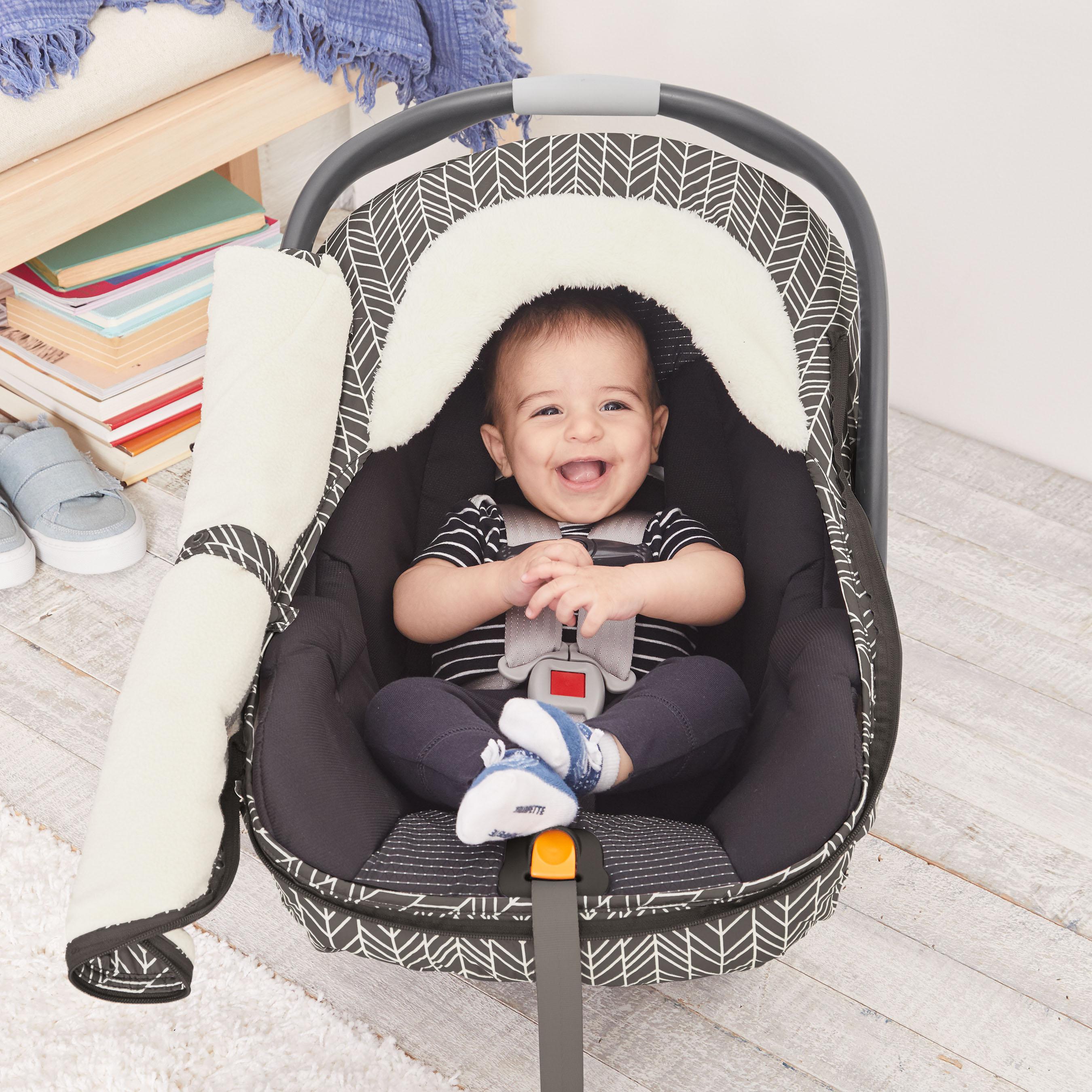 STROLL & GO Car Seat Cover - Grey Feather