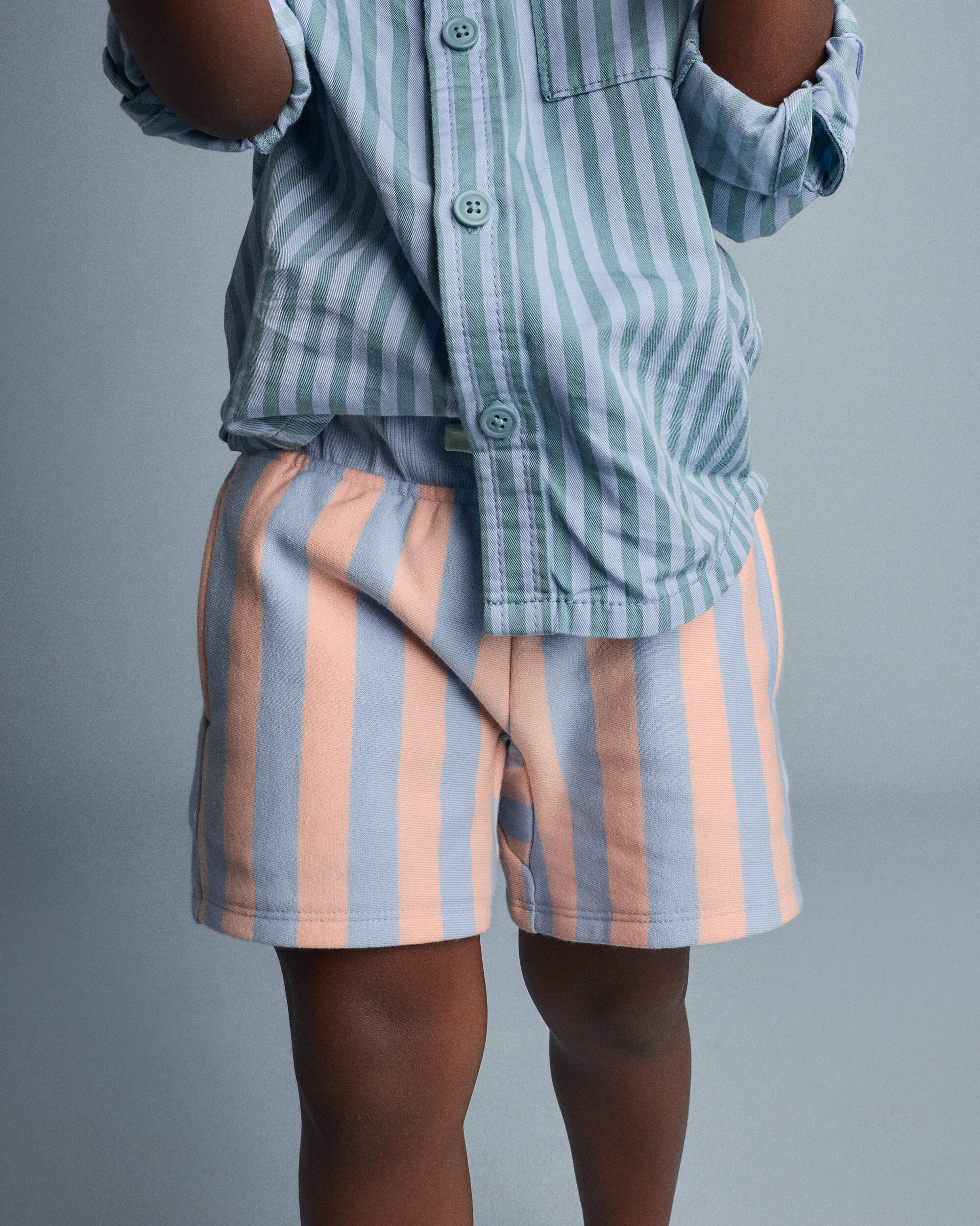 Toddler City Park™ Short Stripes - Blue/Pink