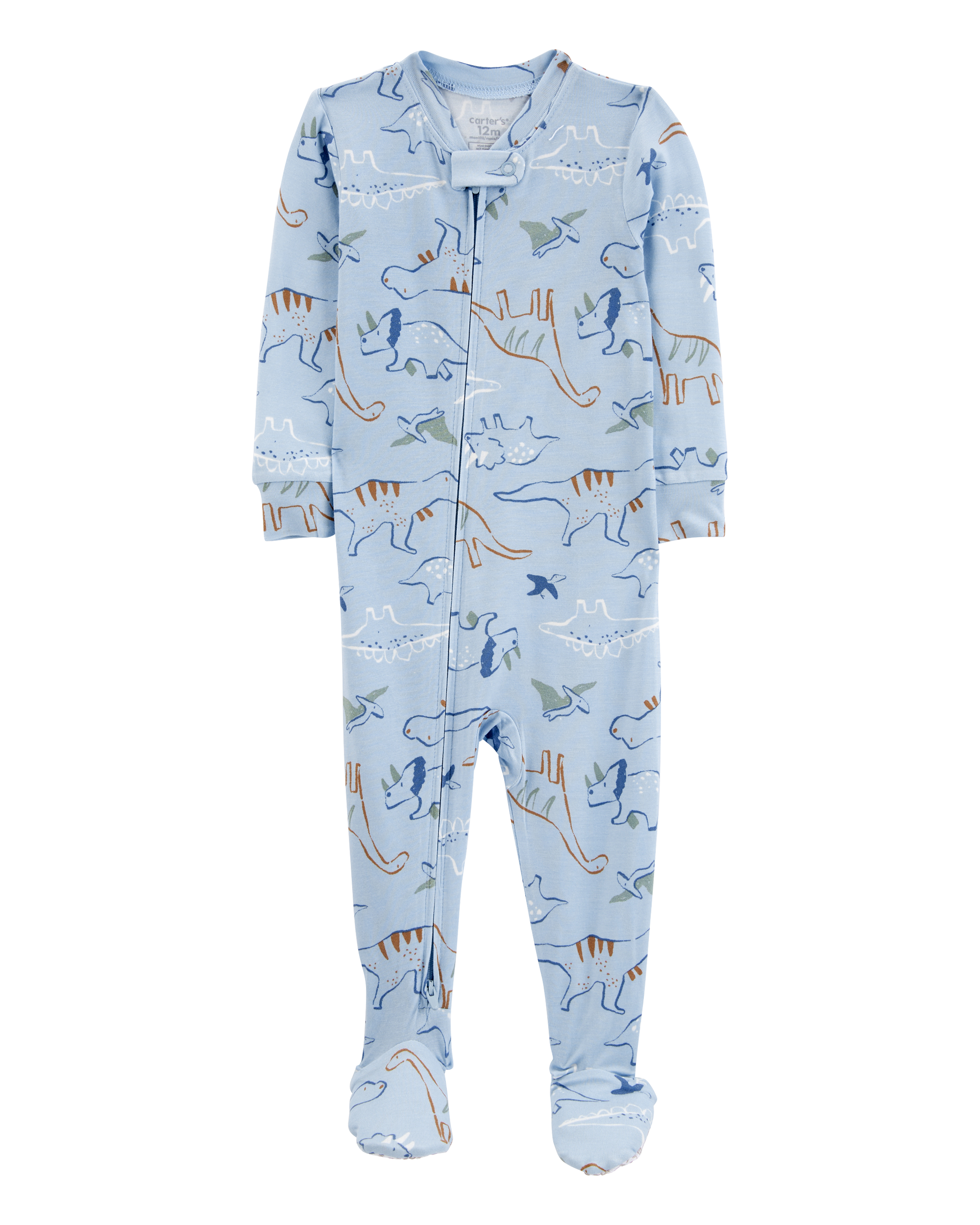 Toddler Dinosaur 1-Piece PurelySoft Footie Pyjamas