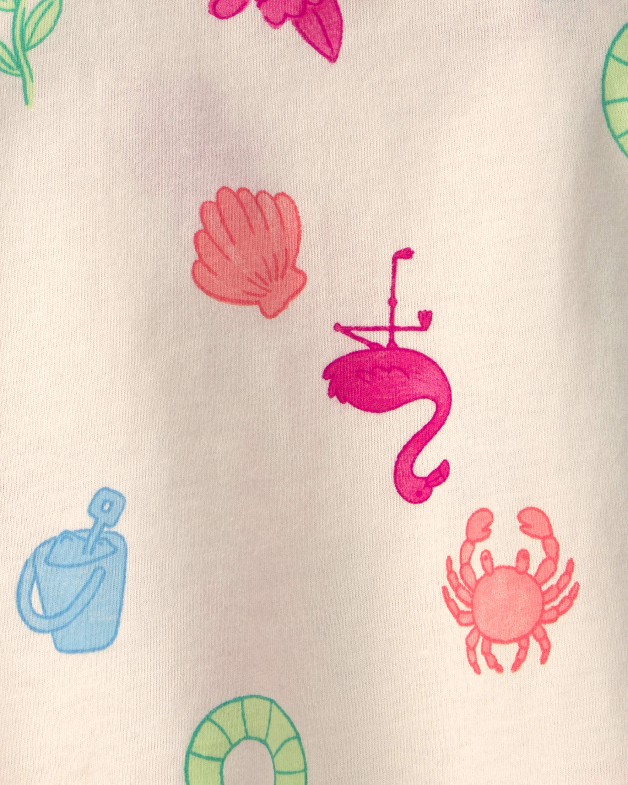 Baby Girl Beach Ruffle-Sleeve Tank Top