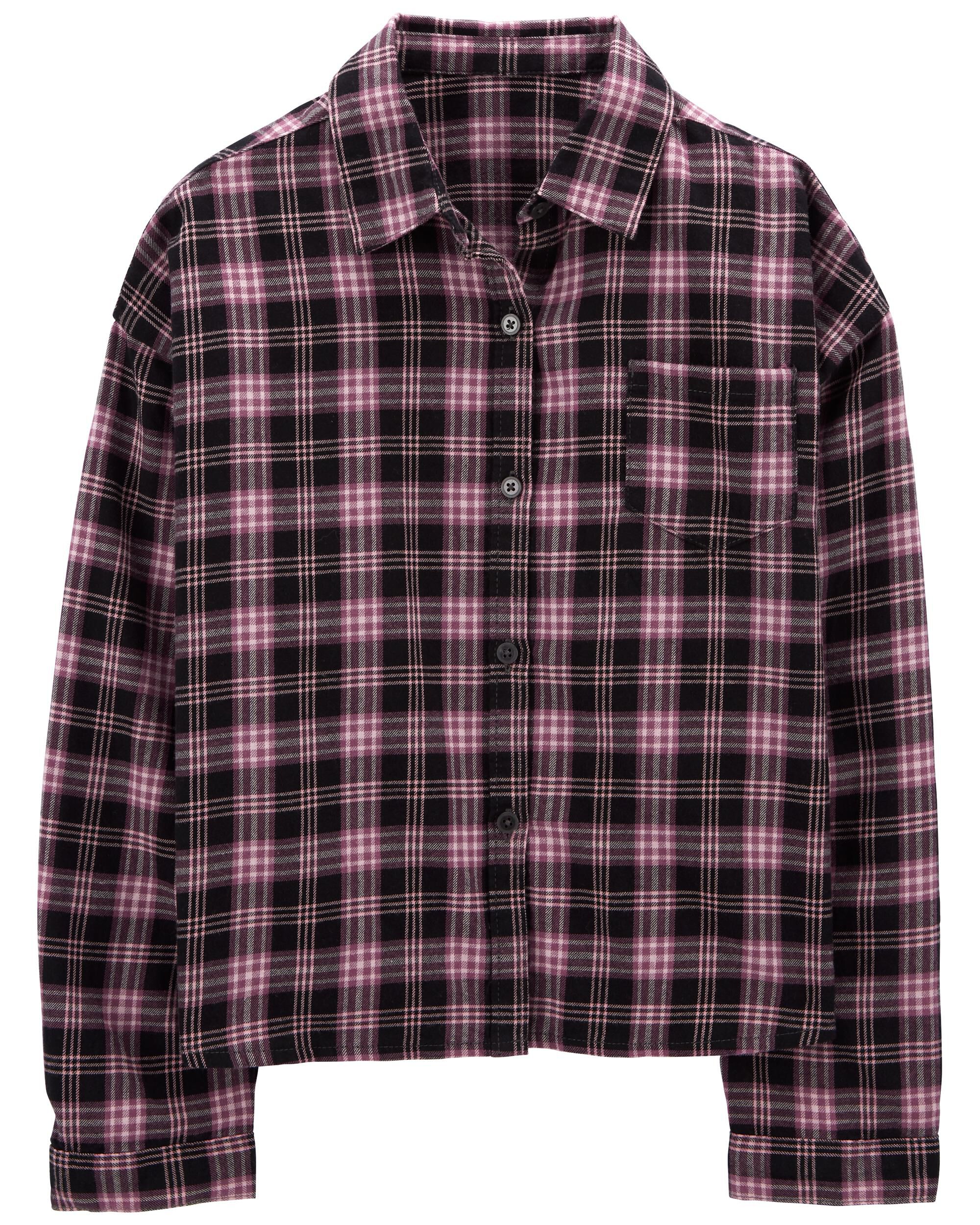 Kid Boxy Fit Button-Front Shirt