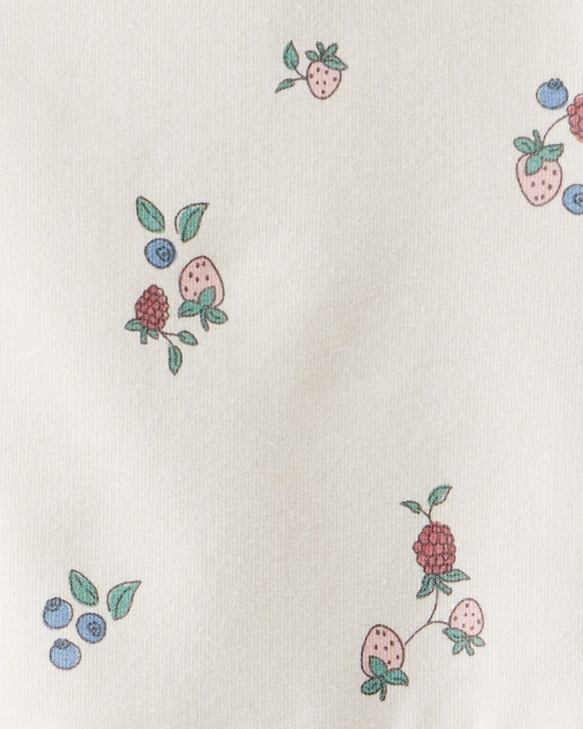 Toddler Girl Organic Cotton French Terry Dress Berry Blossom Print