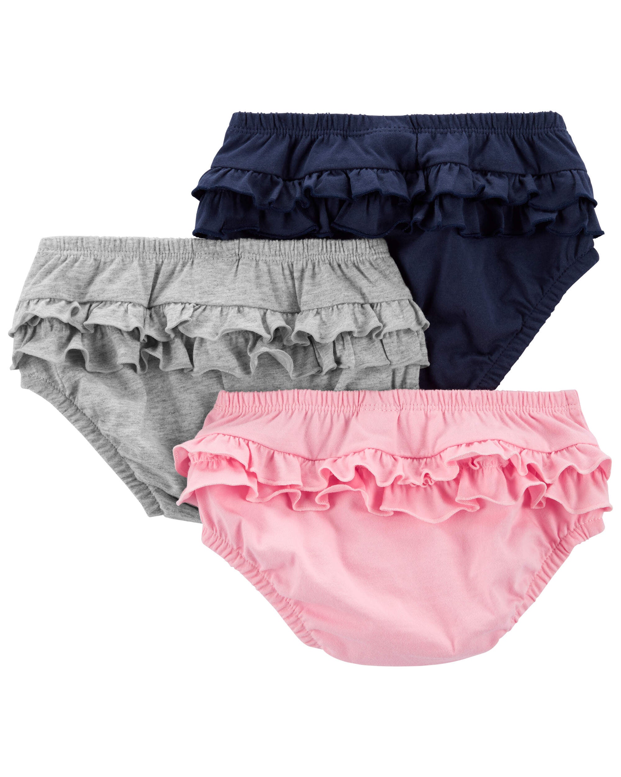 Multi 3-Pack Ruffle Diaper Cover Set