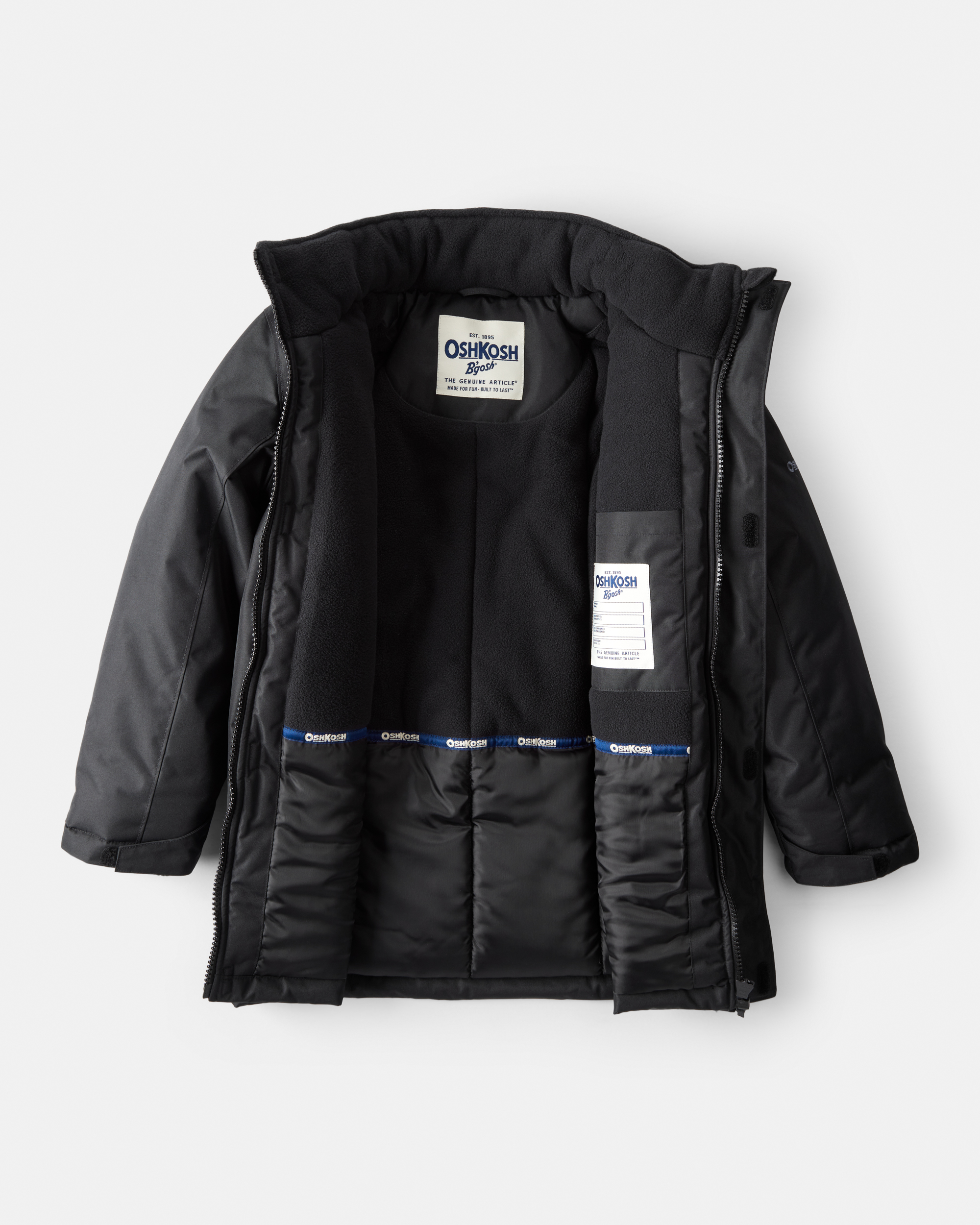 Boys Parka Hooded Winter Jacket - Black | Carter's Oshkosh Canada
