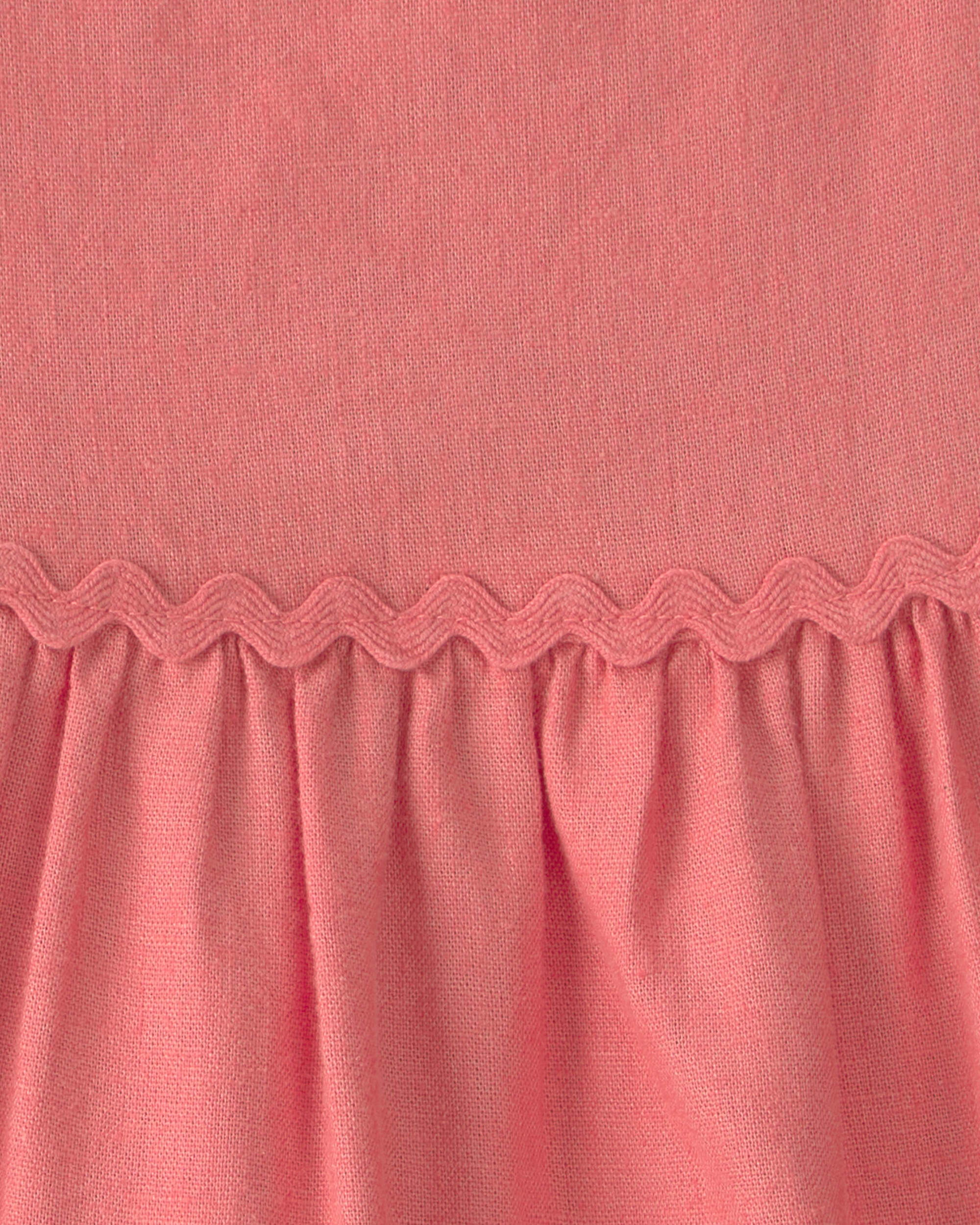 Toddler Girl Ruffle-Sleeve Tiered Dress - Orange