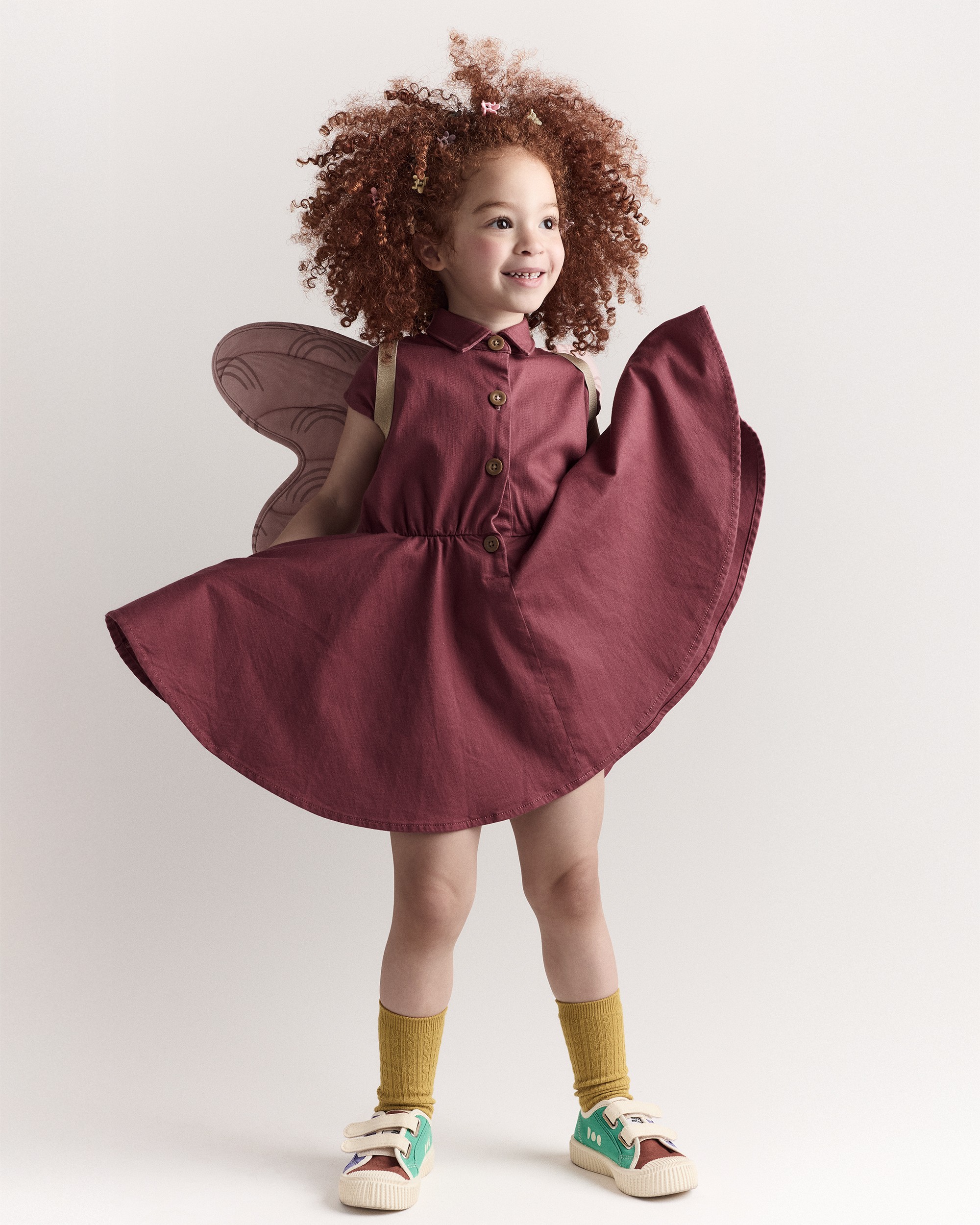 Toddler Girl Avenue Twirl™ Dress - Burgundy